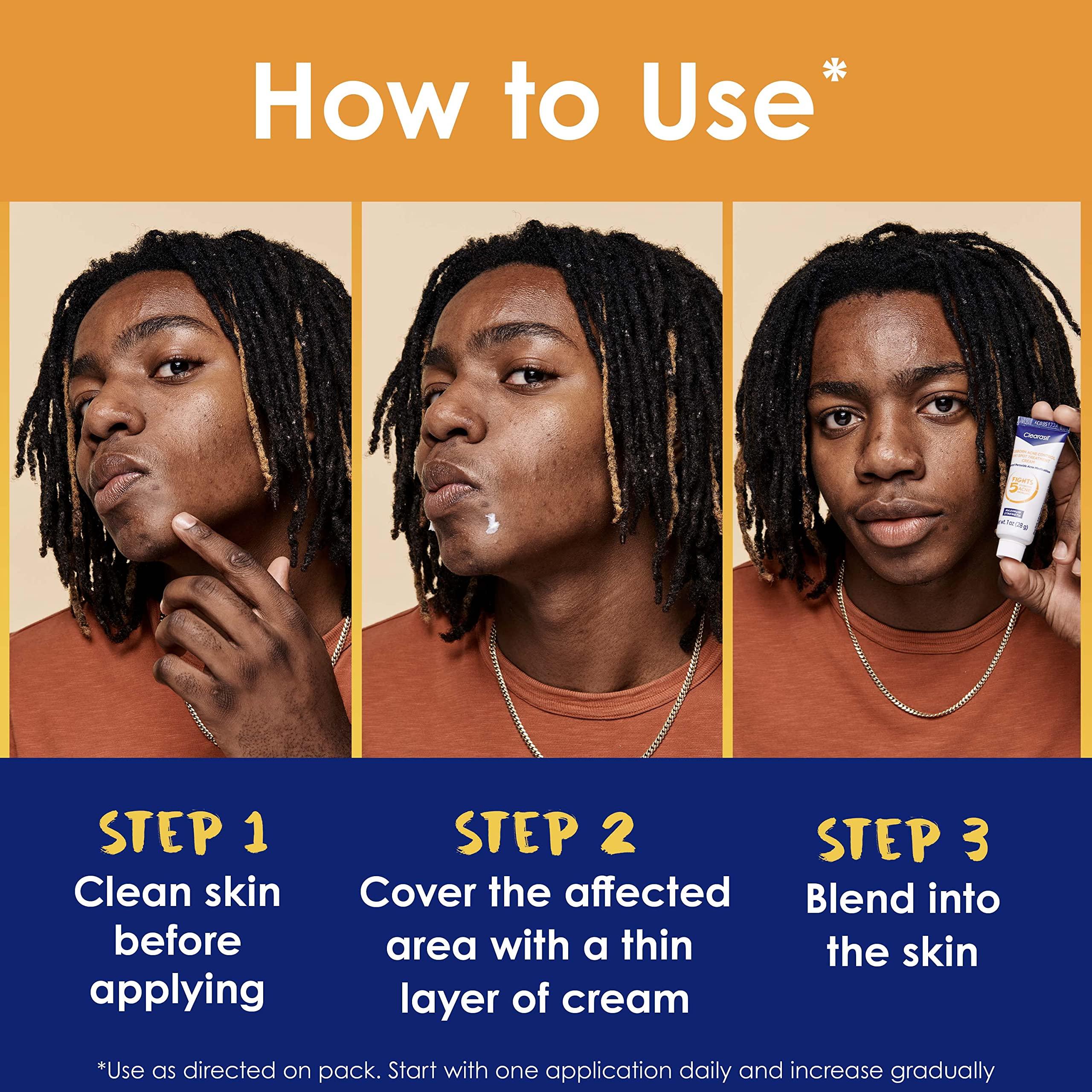 Clearasil Stubborn Acne Control 5in1 Spot Treatment Cream, 1 oz - Image 3