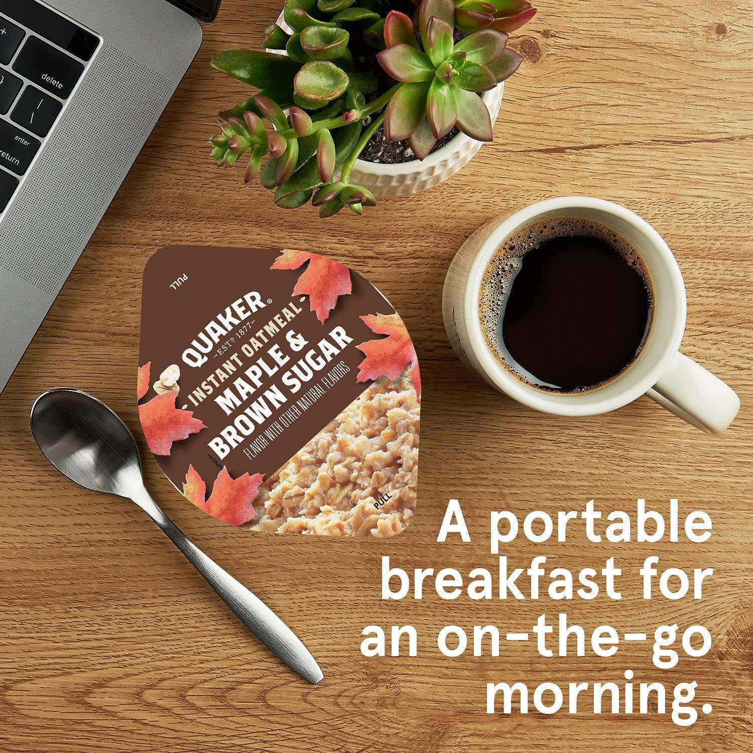 Quaker Instant Oatmeal Express Cups, 4 Flavor Variety Pack, 1.76 Ounce (Pack of 12) - Image 3