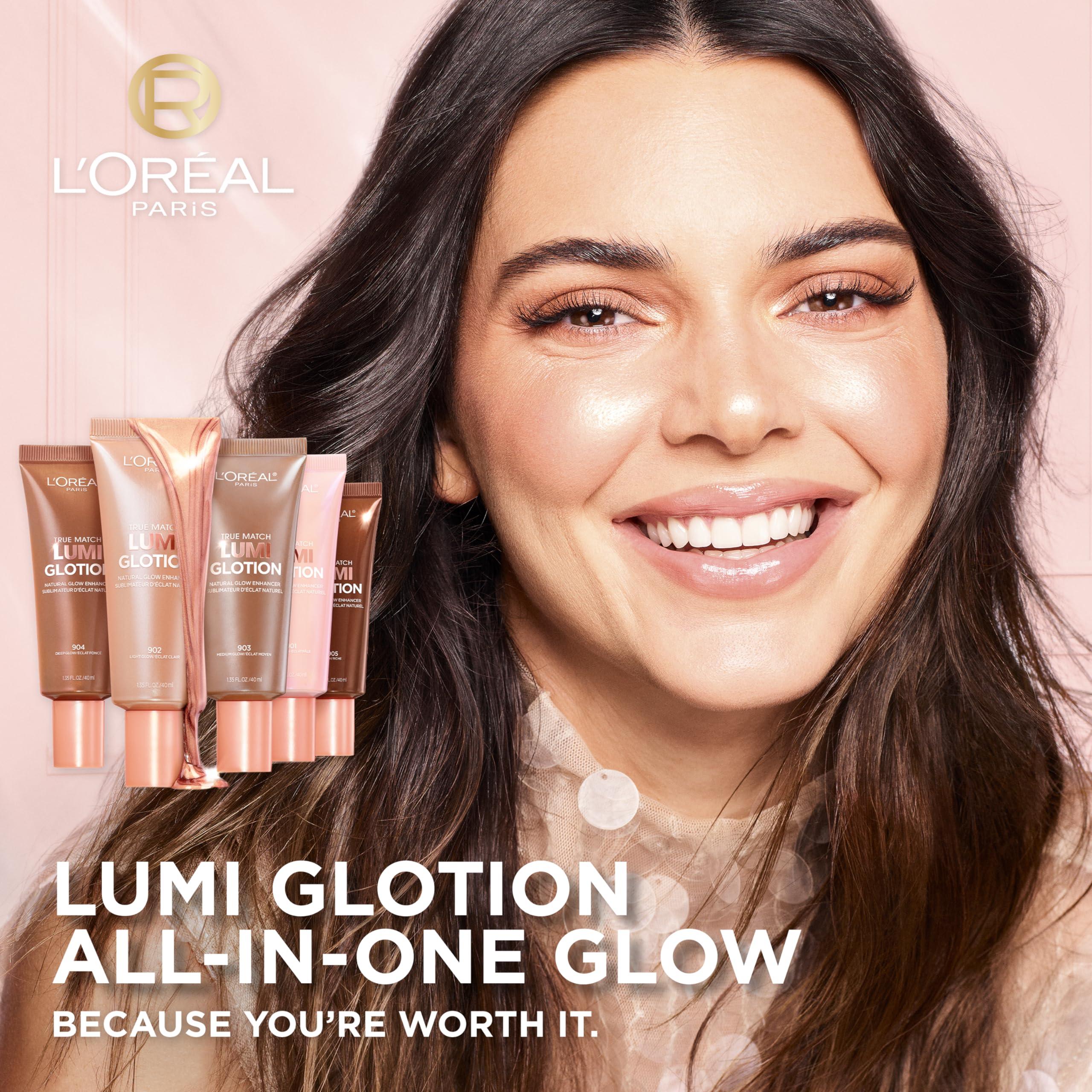 L'Oreal Paris Makeup True Match Lumi Glotion, Natural Glow Enhancer, Illuminator Highlighter, Bronzing Drops For a Sun-Kissed Glow, 901 Fair - Image 2