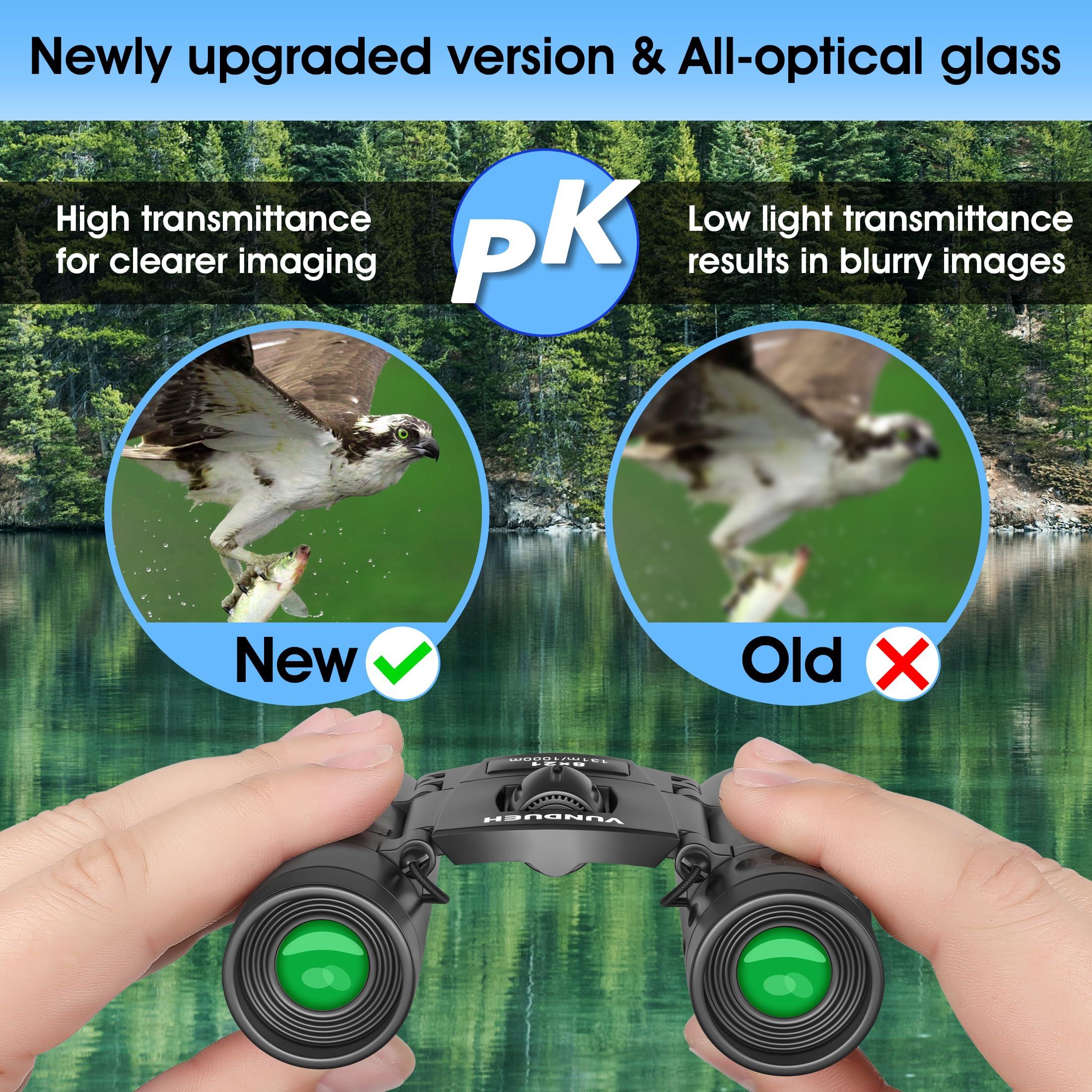 Compact HD Binoculars for Adults and Kids, Children Small High Powered Binoculars with Clear Low Light Night Vision, Mini Pocket Lightweight Waterproof for Hunting Bird Watching Travel Concert - Image 5