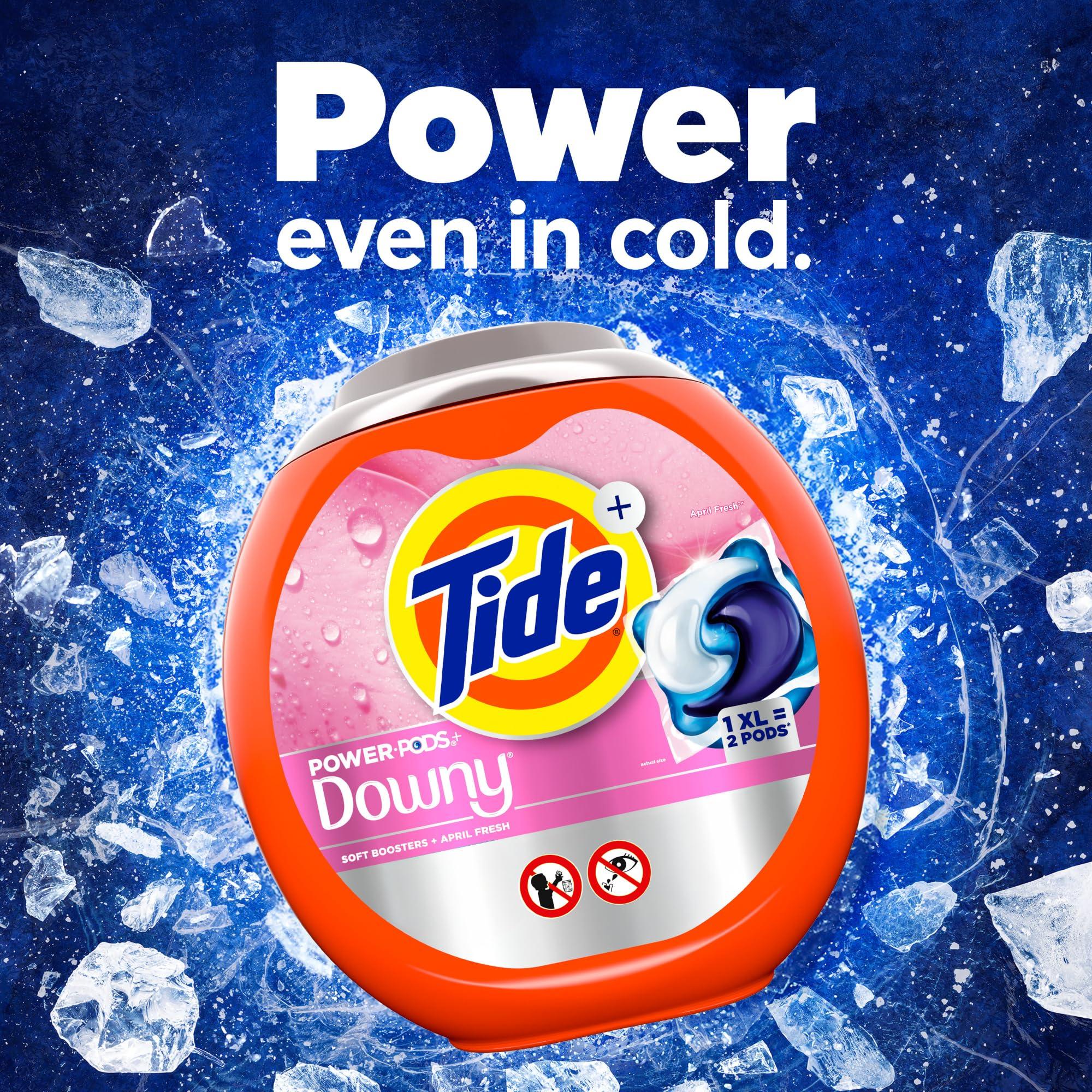 Tide Power PODs 2-in-1 Laundry Detergent Pacs with Downy Soft Boosters, Lasting Freshness with April Fresh Scent, 45 Count, Tide Laundry Detergent, Washing Detergent - Image 8