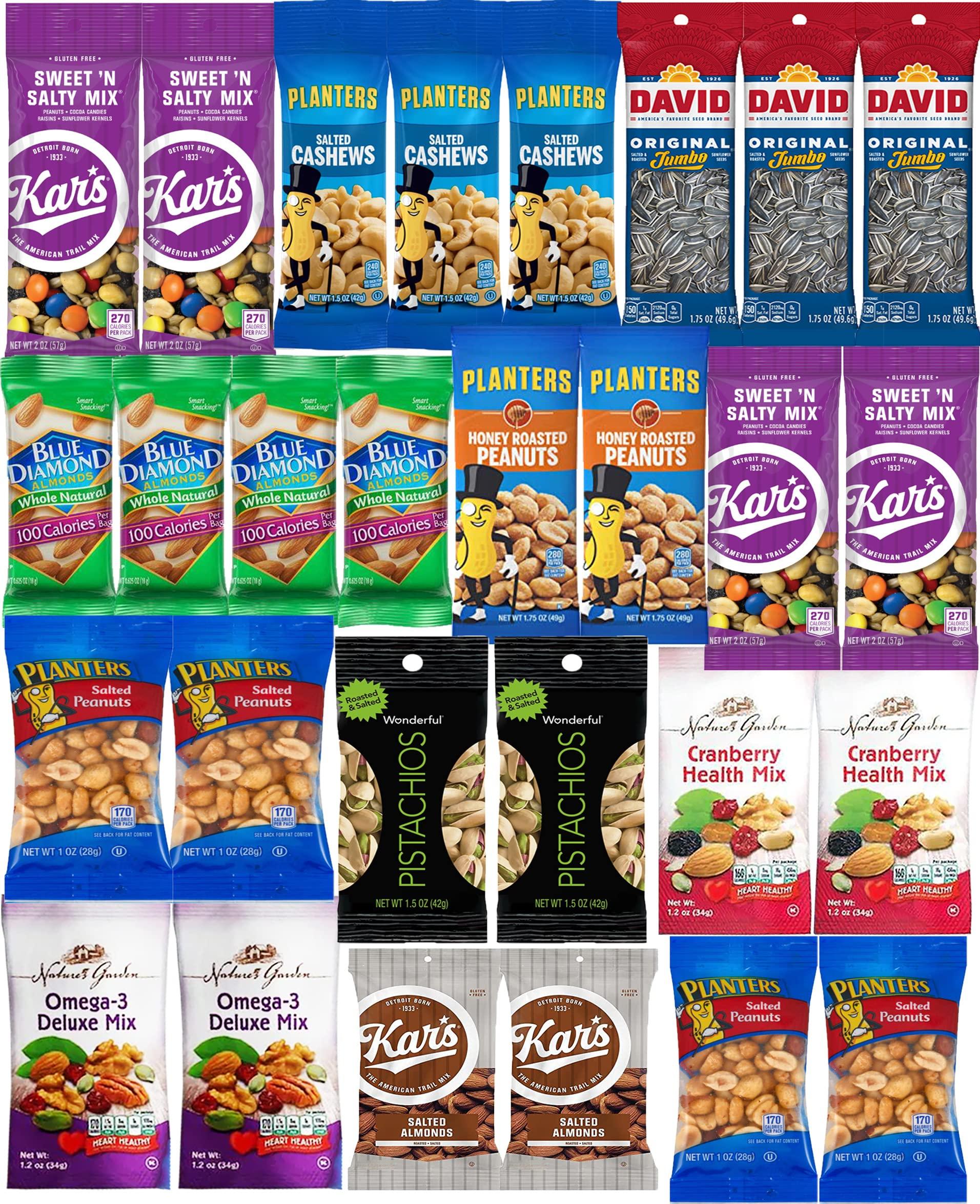 Nuts Snack Packs - Mixed Nuts and Trail Mix Individual Packs - Healthy Snacks Care Package Gift (28 Count) - Image 2