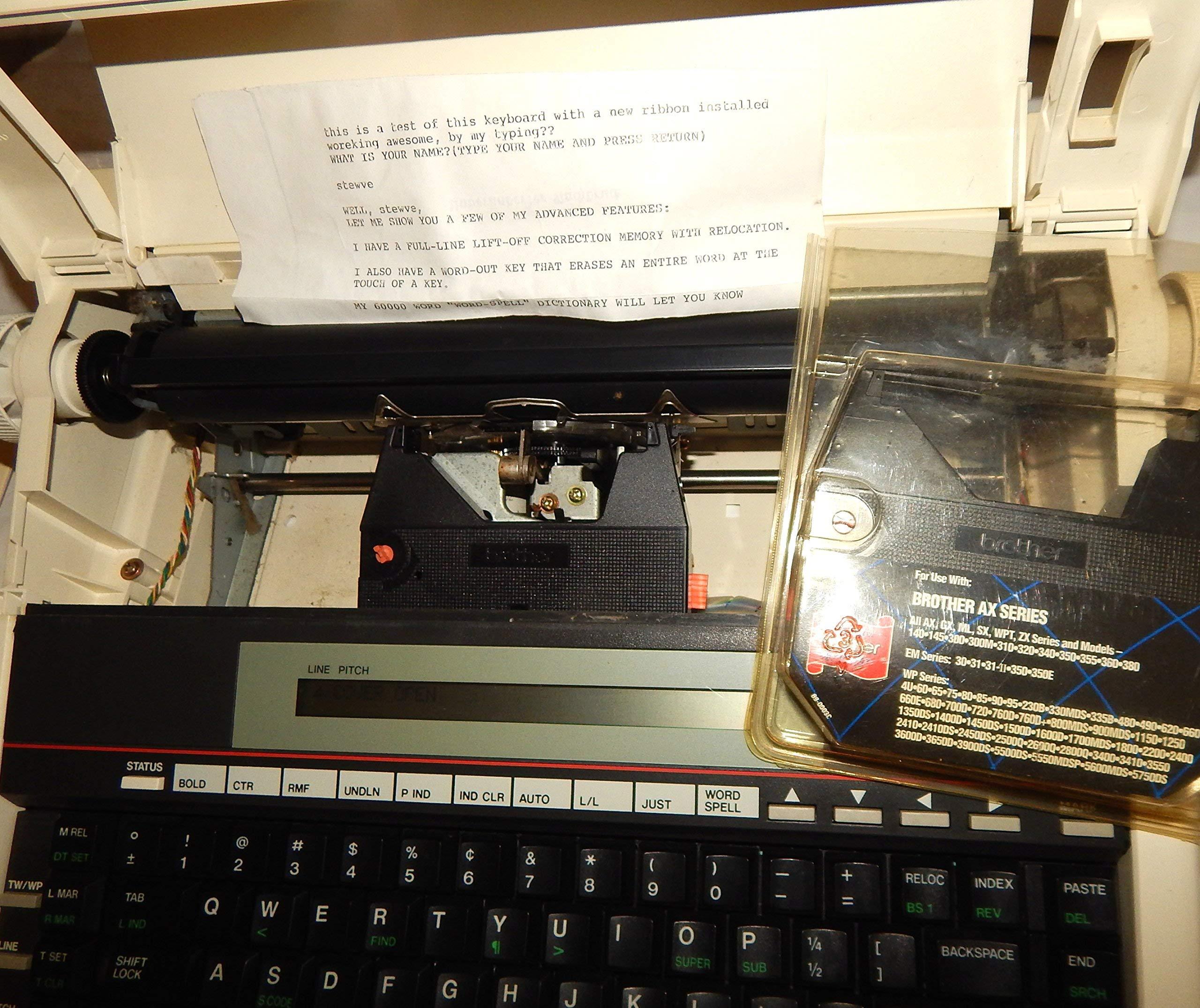 Brother Electric Typewriter Correctronic Word Processing Model 360 LCD Readout Screen and New Cartridge (Renewed) - Image 5
