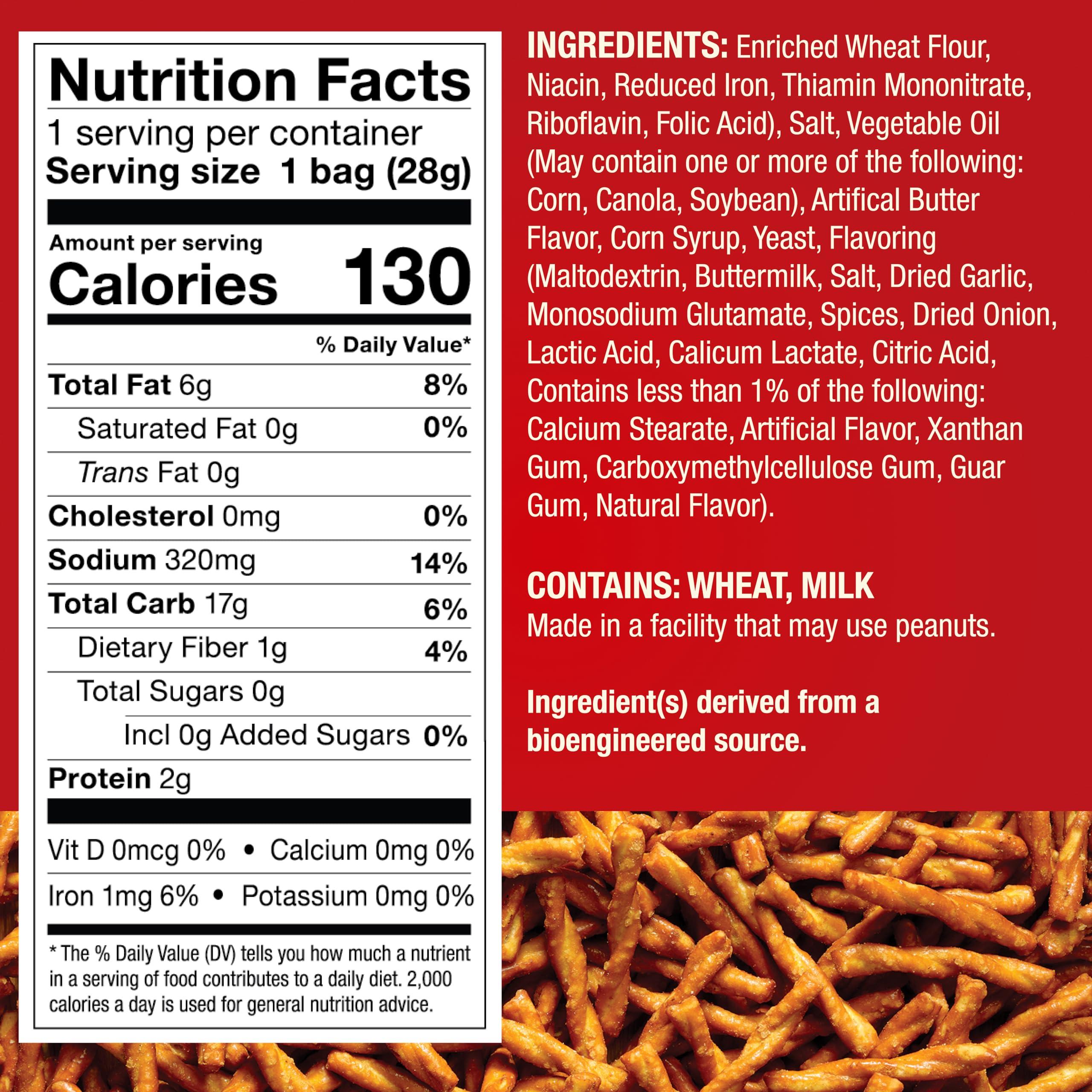 Dot's Pretzels Original Seasoned Pretzel Twist Snack, 1oz Individually Sized Bag (10 Count) - Image 2