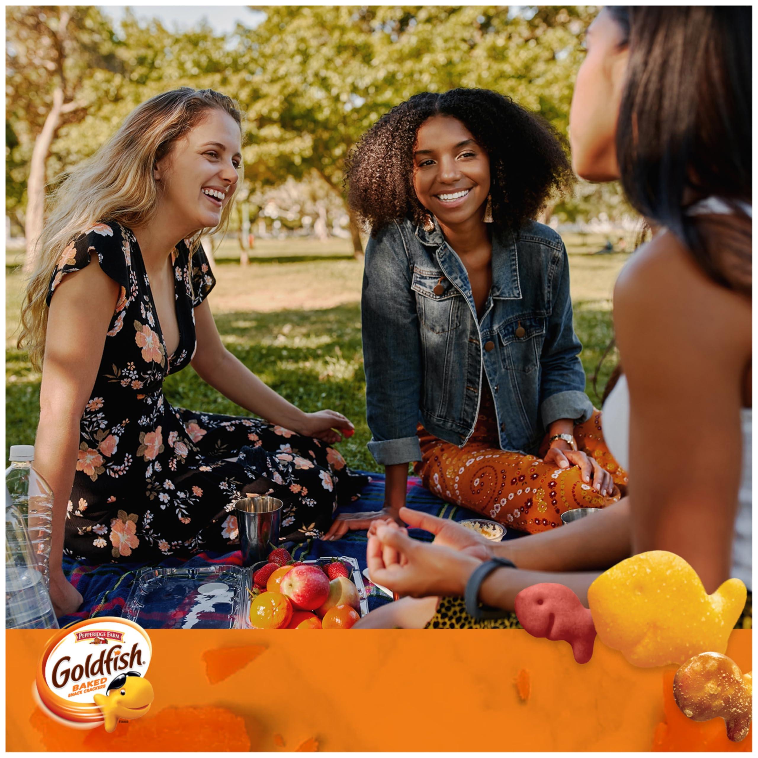 Goldfish Crackers Big Smiles Variety Pack with Cheddar, Colors, and Pretzels, Snack Packs, 30 Ct - Image 6