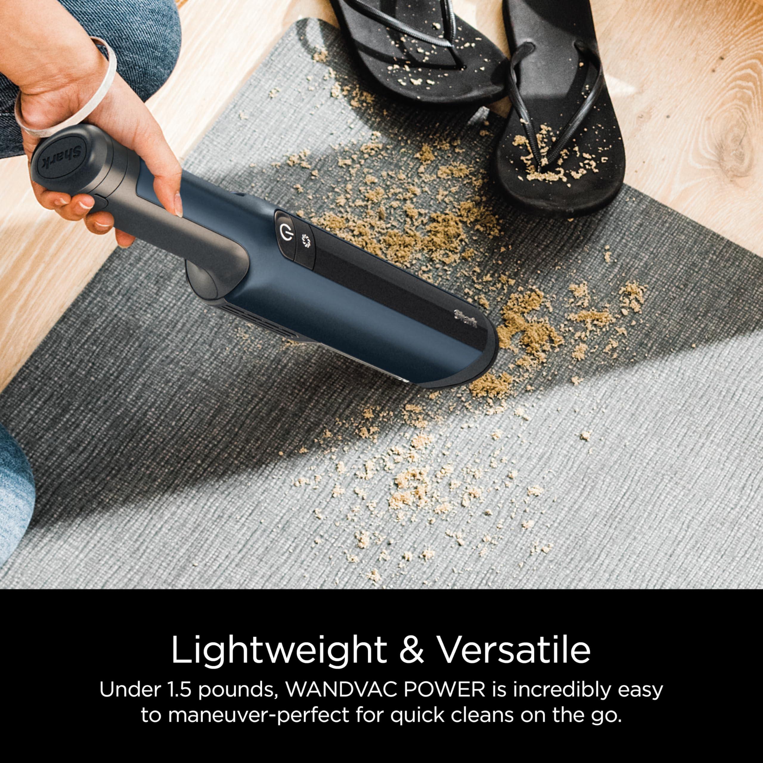 Shark WV410BL WANDVAC Cordless Hand Vacuum, Ultra-Lightweight & Portable with Powerful Suction & Tools for Pets, Designed for Car & Home, Dark Blue - Image 4