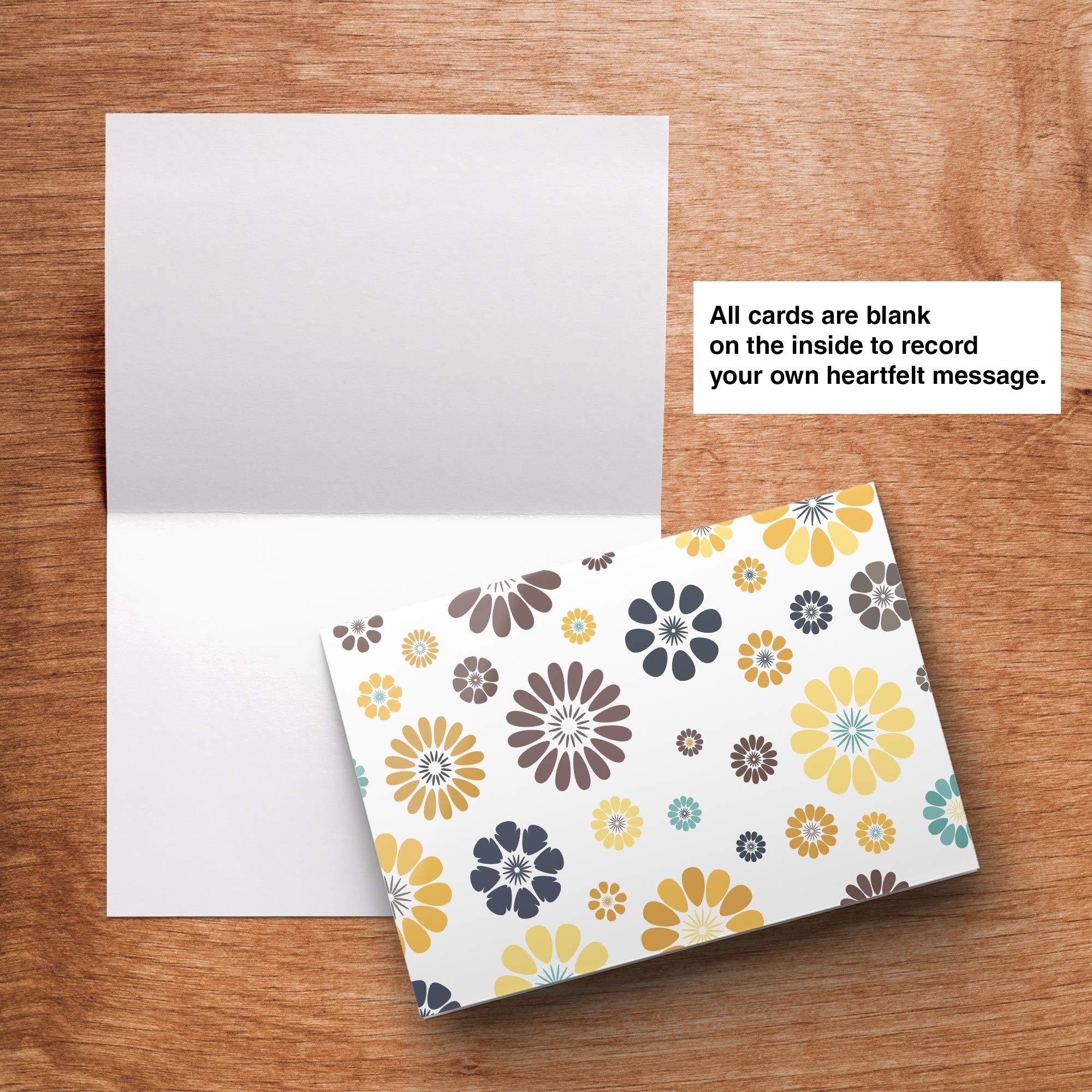 Dessie 100 Unique Blank Cards With Envelopes 4x6 - All Occasion Blank Greeting Cards w/Colored Envelopes & Gold Seals. No Repetition. Note Cards with Envelopes Set - Image 6