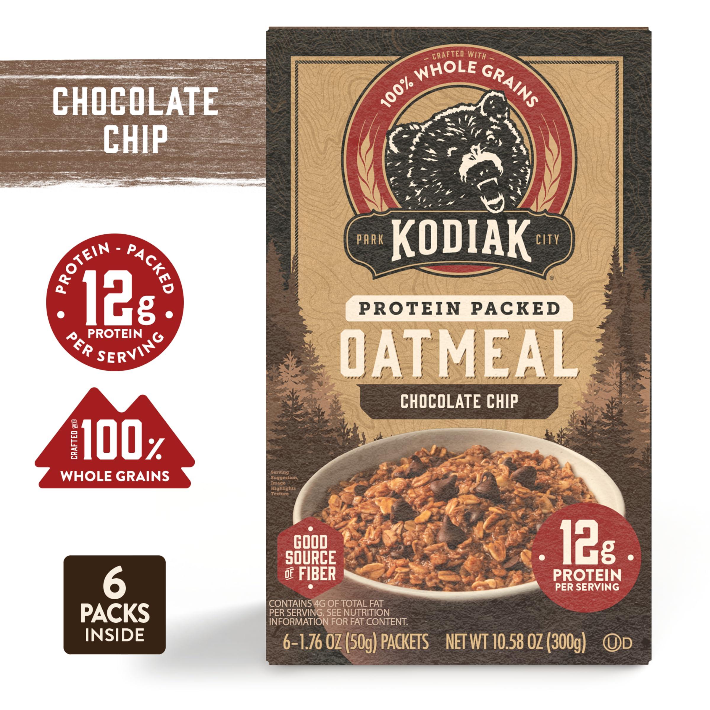 Kodiak Cakes Instant Oatmeal Packets - High Protein - 100% Whole Grains Breakfast Food - Chocolate Chip (36 Packets) - Image 4