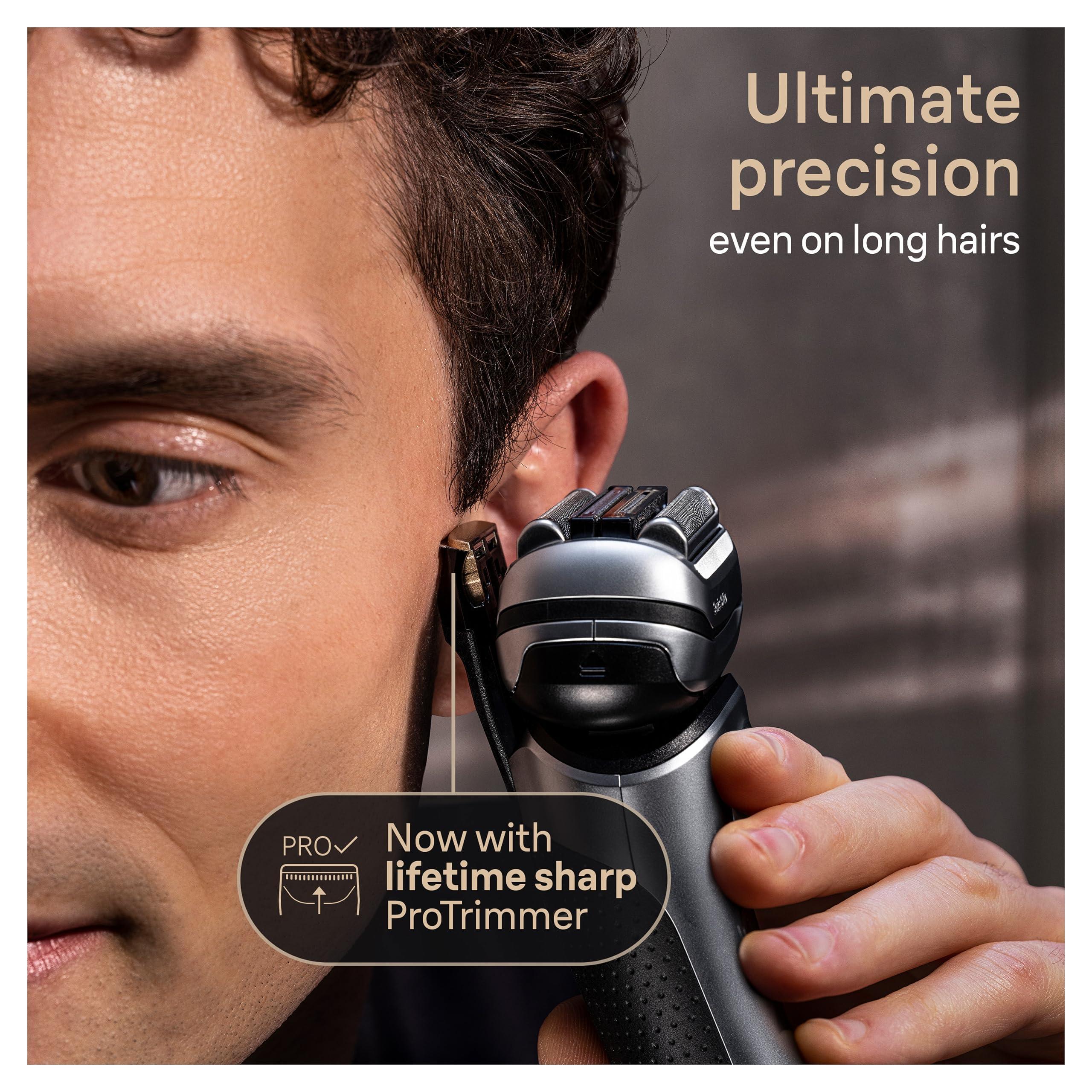 Braun Series 9 PRO+ Electric Razor for Men, 5 Pro Shave Elements & Precision Long Hair Trimmer, 6in1 SmartCare Center, Wet & Dry Electric Razor for Smooth Skin with 60min Battery Runtime, 9567cc - Image 6