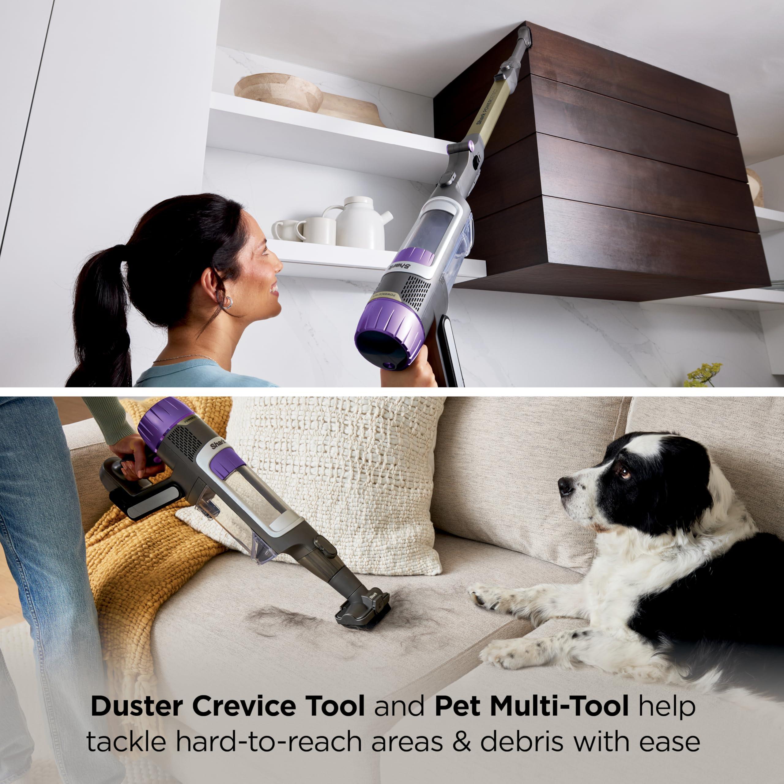 Shark Cordless Vacuum Cleaner with HEPA Filter, PowerDetect Clean & Empty, Powerful Suction, Auto-Empty System, Pet Hair Pickup, Carpets & Hardfloor, Dark Gray, IP3251 - Image 10