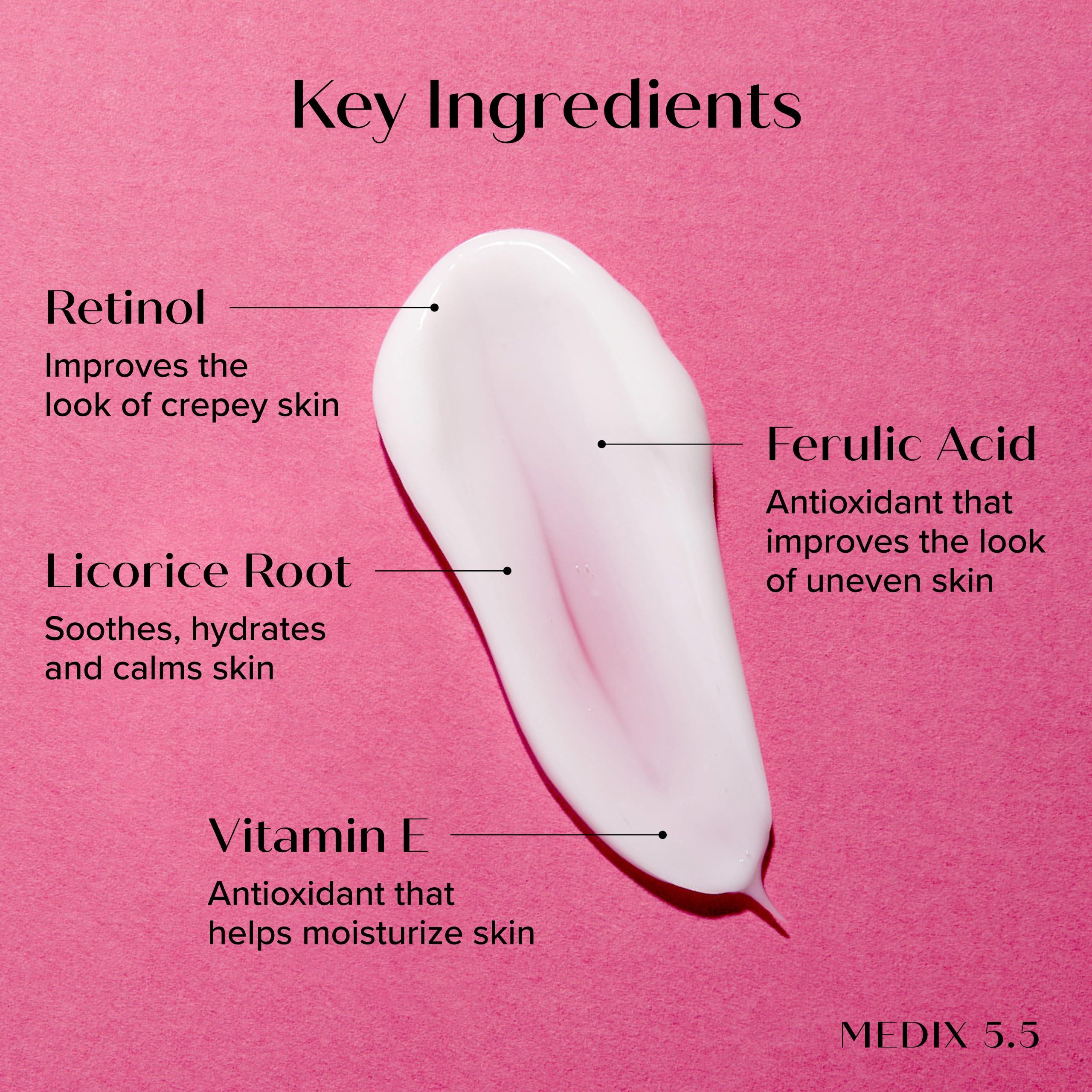 Medix 5.5 Retinol Body Lotion Skincare Moisturizer | Anti Aging Retinol Body Cream | Skin Care Tightening Lotion For Women & Men Helps Diminish Look Of Crepey Skin, Wrinkles, & Fine Lines, 2-Pack - Image 3