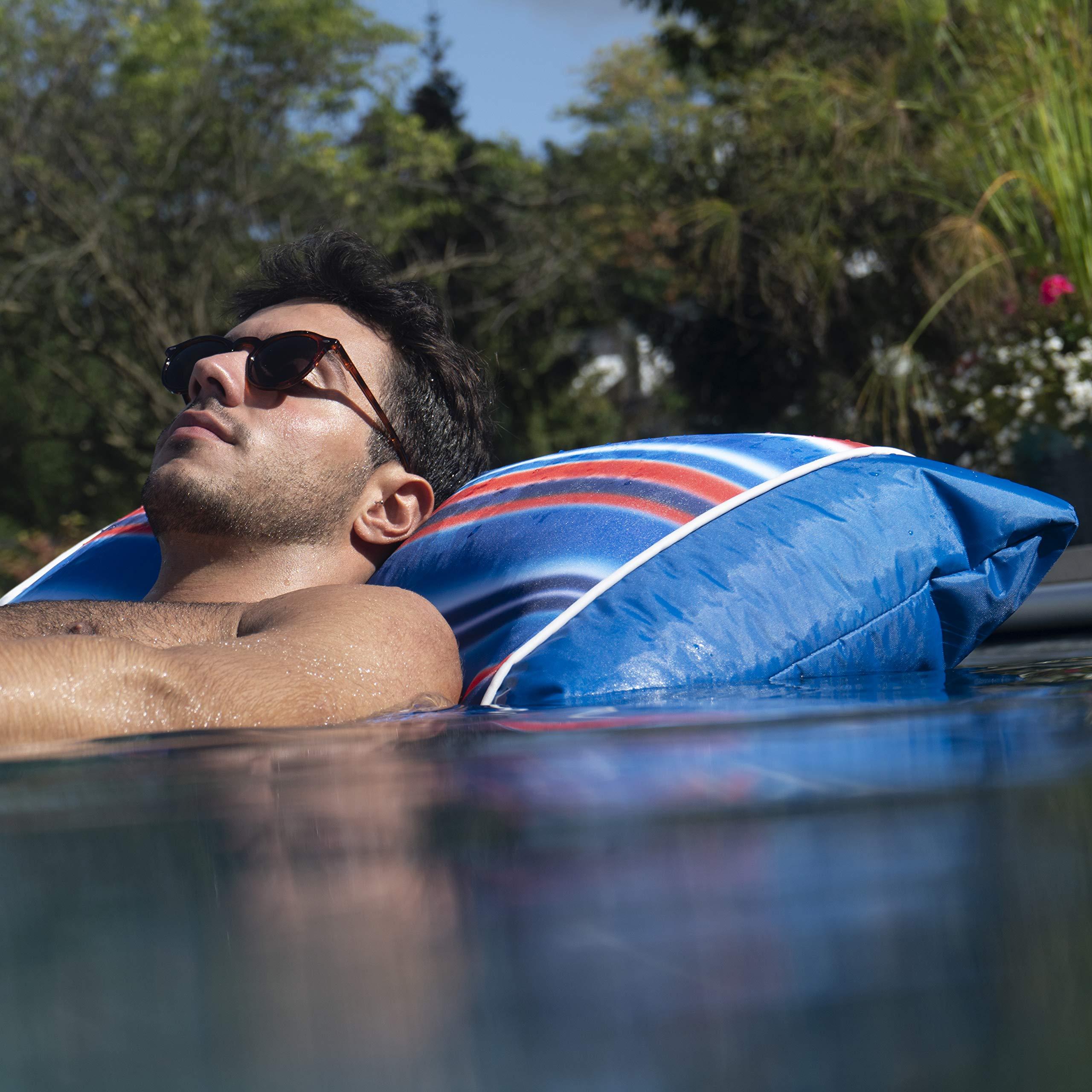 Big Joe Kona Hammock No Inflation Needed Pool Lounger with Headrest, Quick Draining Fabric, 4 feet Big - Image 8
