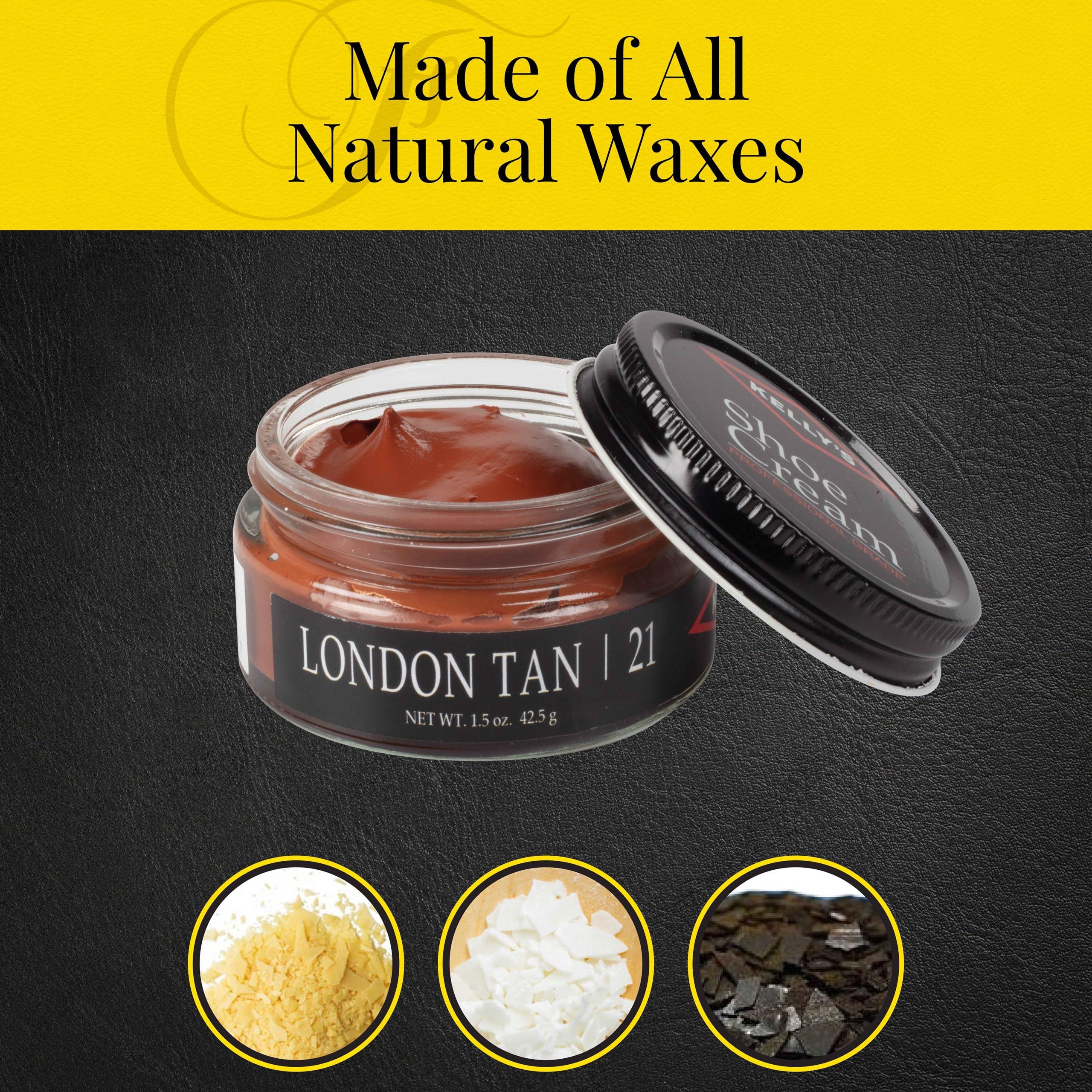 Kelly's London Tan Shoe Polish 1.5 oz - Professional Leather Shoe Cream - Image 3