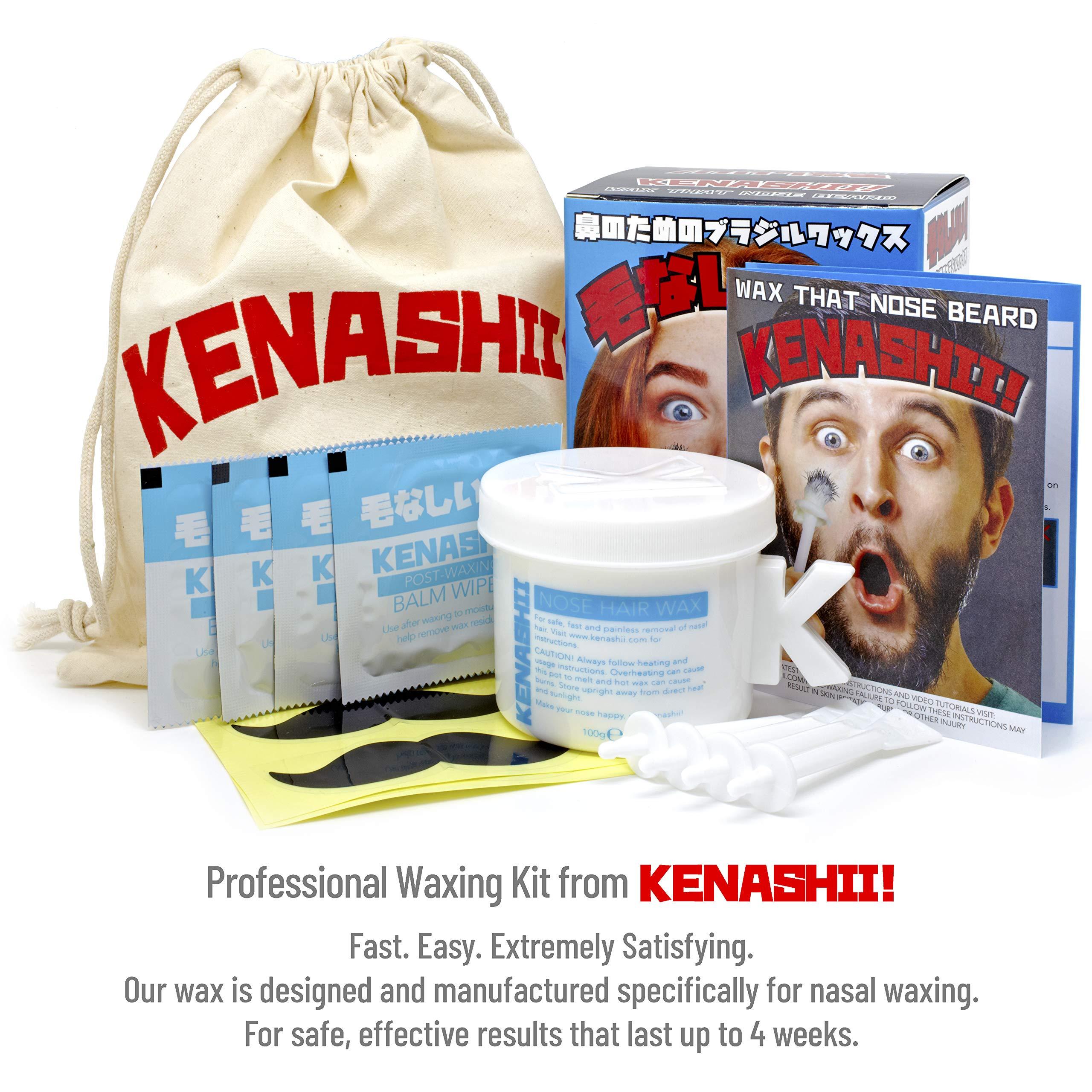 KENASHII Nose Wax Kit | 100 g Wax, 24 Applicators | Hair Removal Kit for Men and Women | Includes Balm Wipes and Mustache Guards | Lasts up to 5 Weeks - Image 7