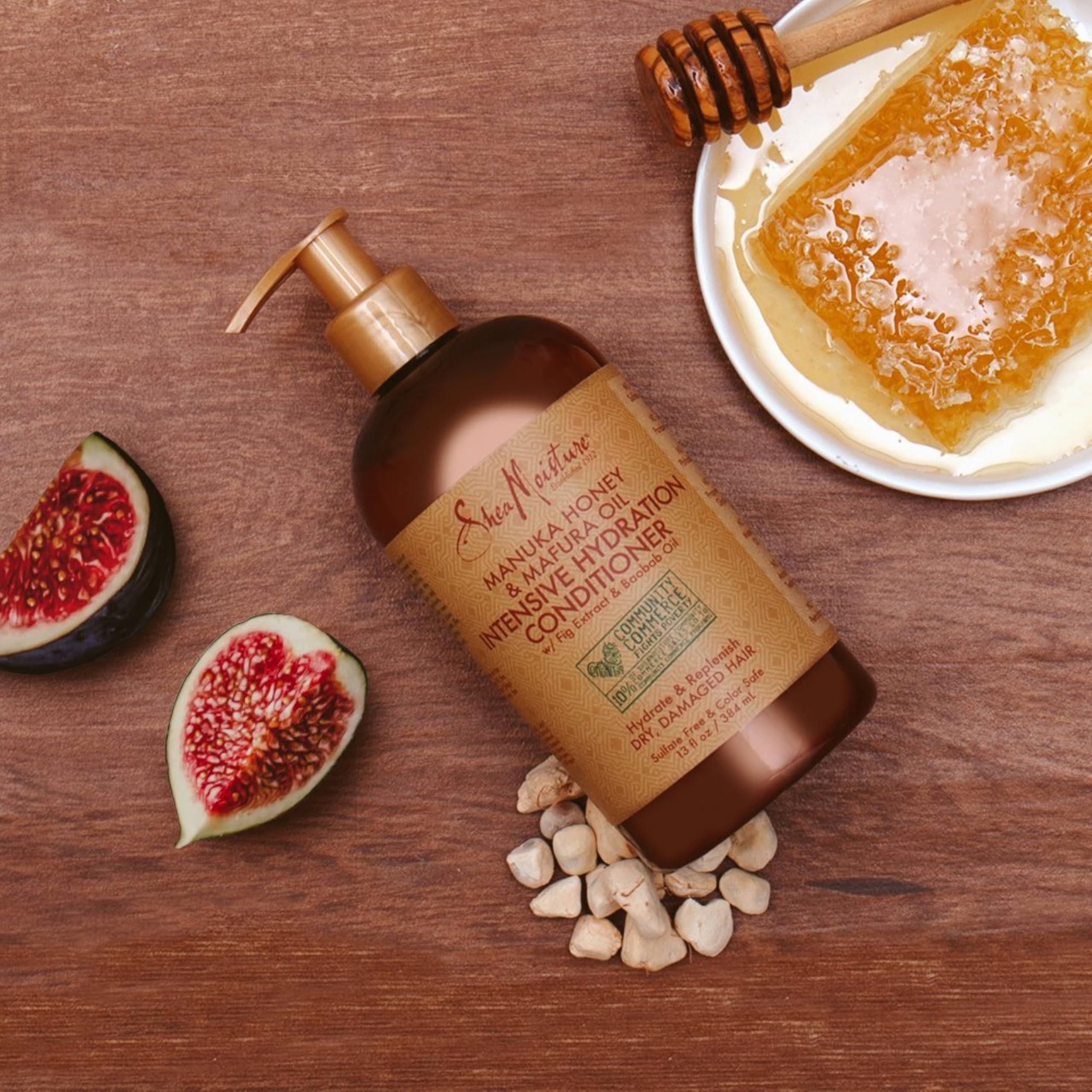 SheaMoisture Conditioner Intensive Hydration for Dry, Damaged Hair Manuka Honey and Mafura Oil to Nourish and Soften Hair 13 oz - Image 7