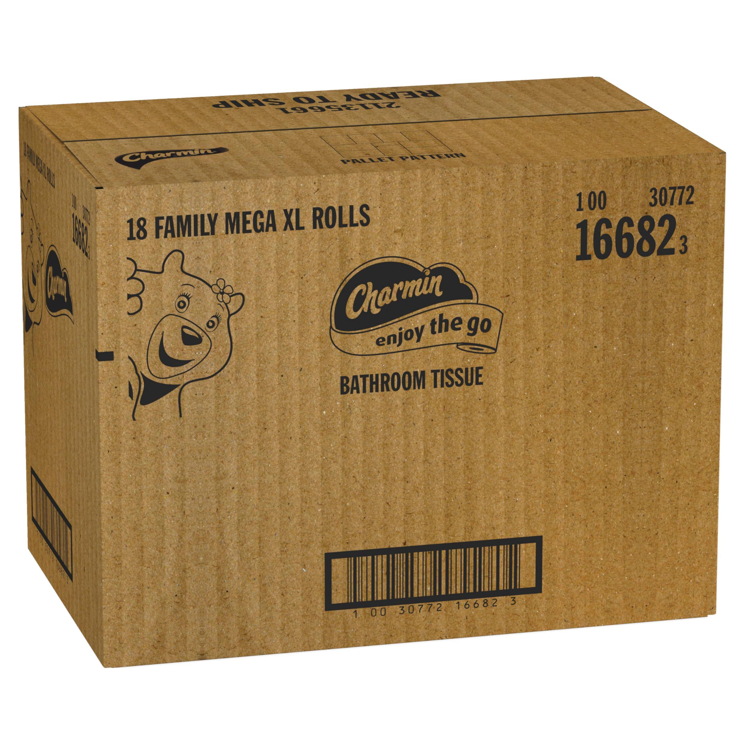 Charmin Toilet Paper Ultra Soft Cushiony Touch, 18 Family Mega XL Rolls = 126 Regular Rolls - Image 15