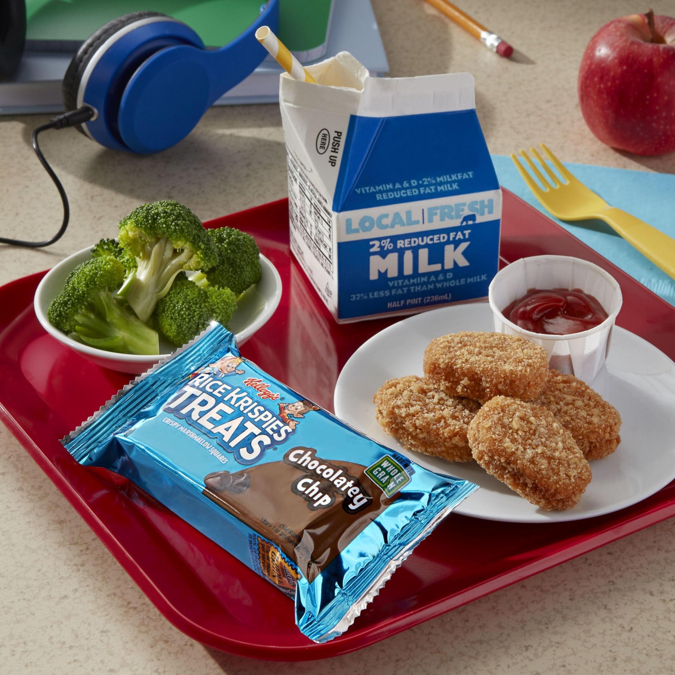 Rice Krispies Treats Marshmallow Snack Bars, Made with Whole Grain, Kids Snacks, Chocolatey Chip (80 Bars) - Image 5
