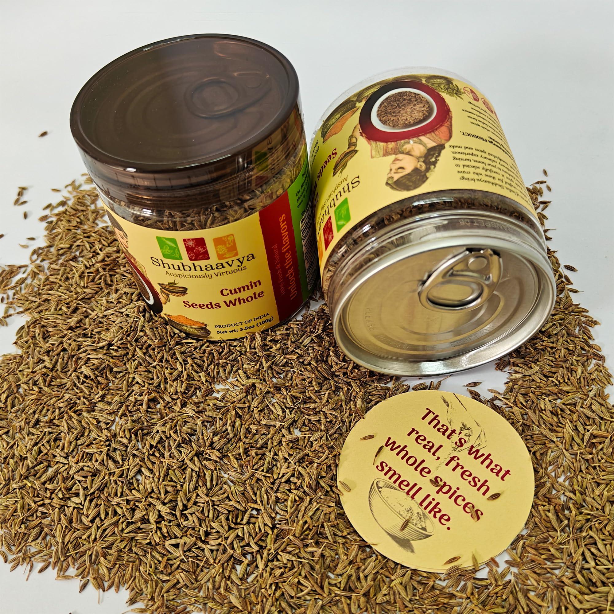 Shubhaavya Cumin Seeds Whole 3.5oz (100g) - Premium Indian Jeera | All Natural | Gluten Free | NON-GMO - Image 3