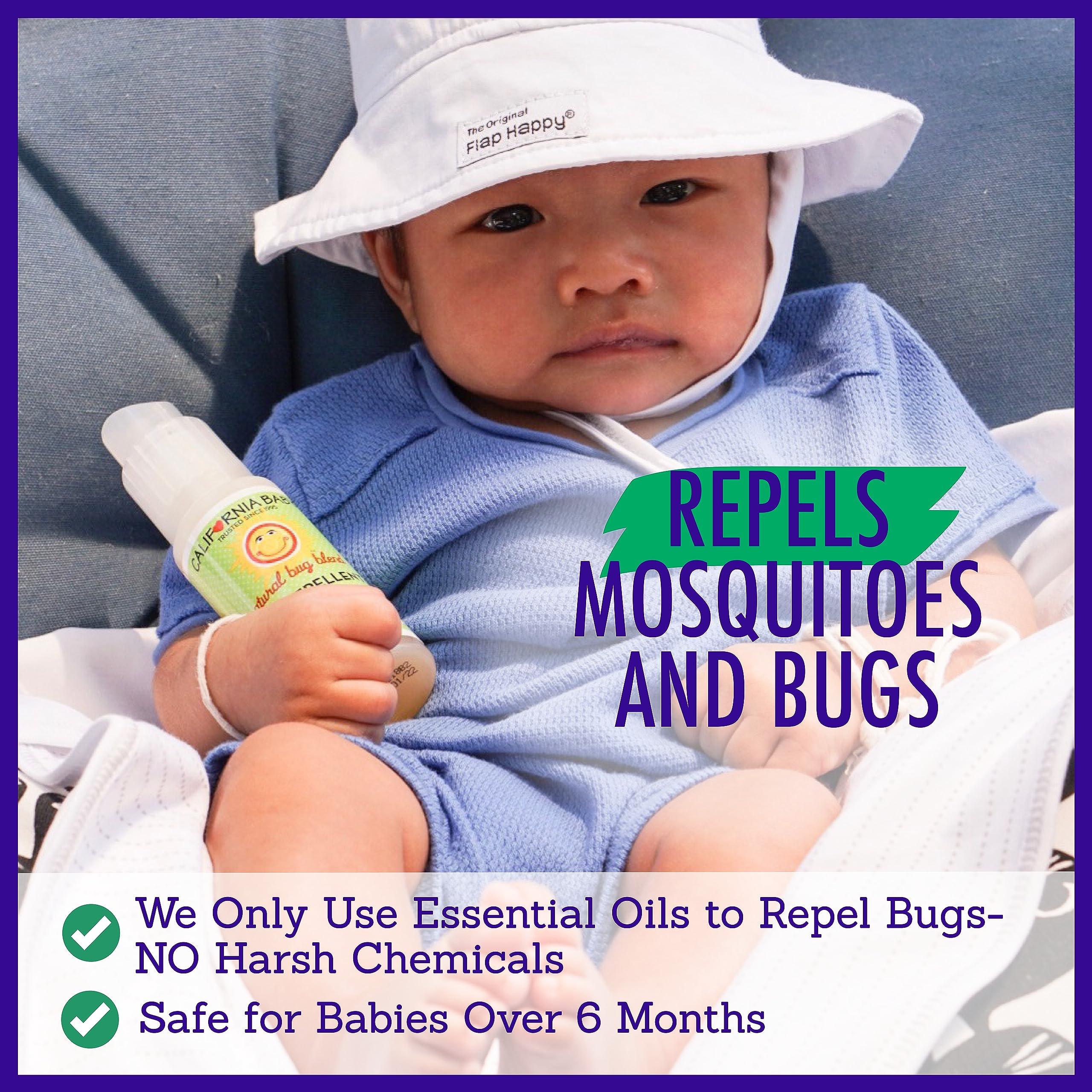 California Baby Natural Bug Repellent Spray | Citronella Bug Spray | DEET-Free | Repels Mosquitoes + Bugs | Allergy Friendly | Great Smell | Baby & Adult Insect Repellent Spray | 59 mL / 2 oz. - Image 4