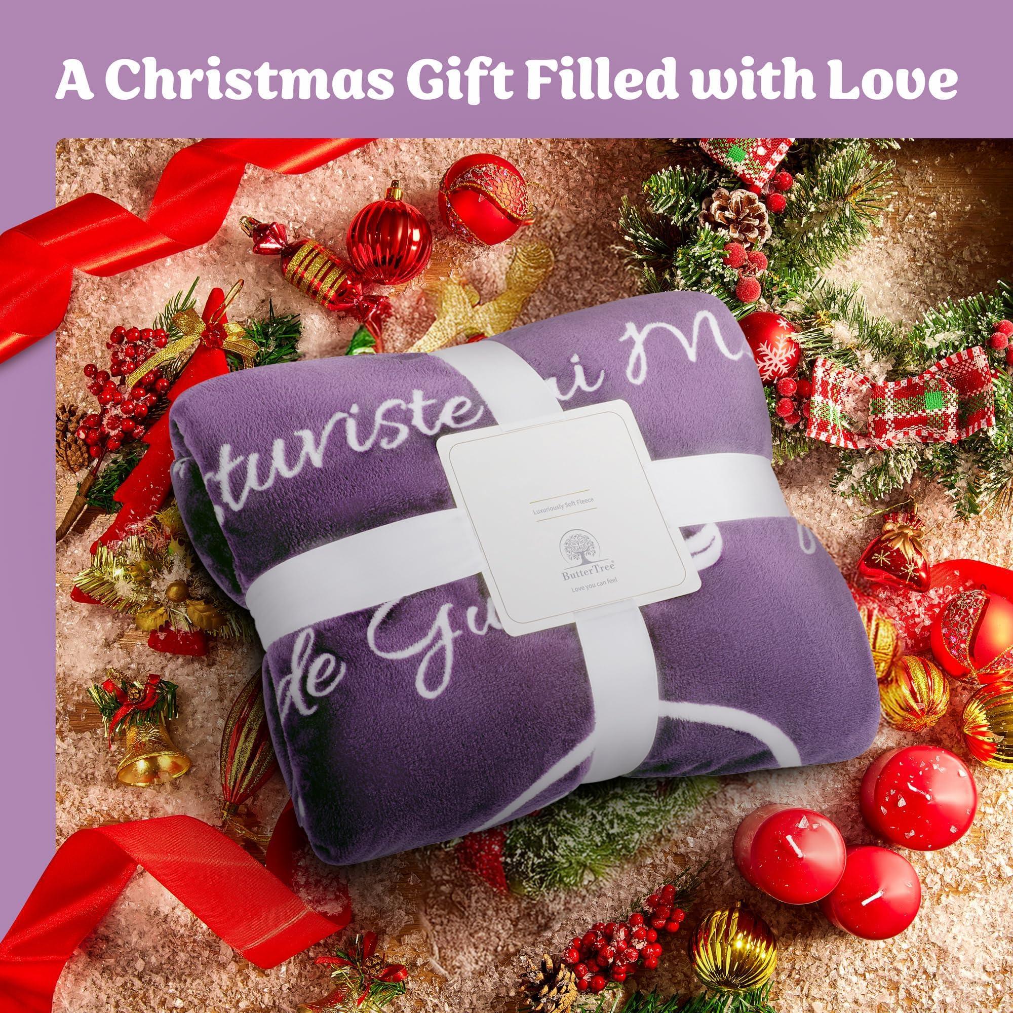 Birthday Gifts for Mom from Daughter-Soft Purple Blanket with Meaningful Words, Sentimental Gift for Women, Cozy Fleece Throw for Mom’s Birthday or Special Occasions - Image 8