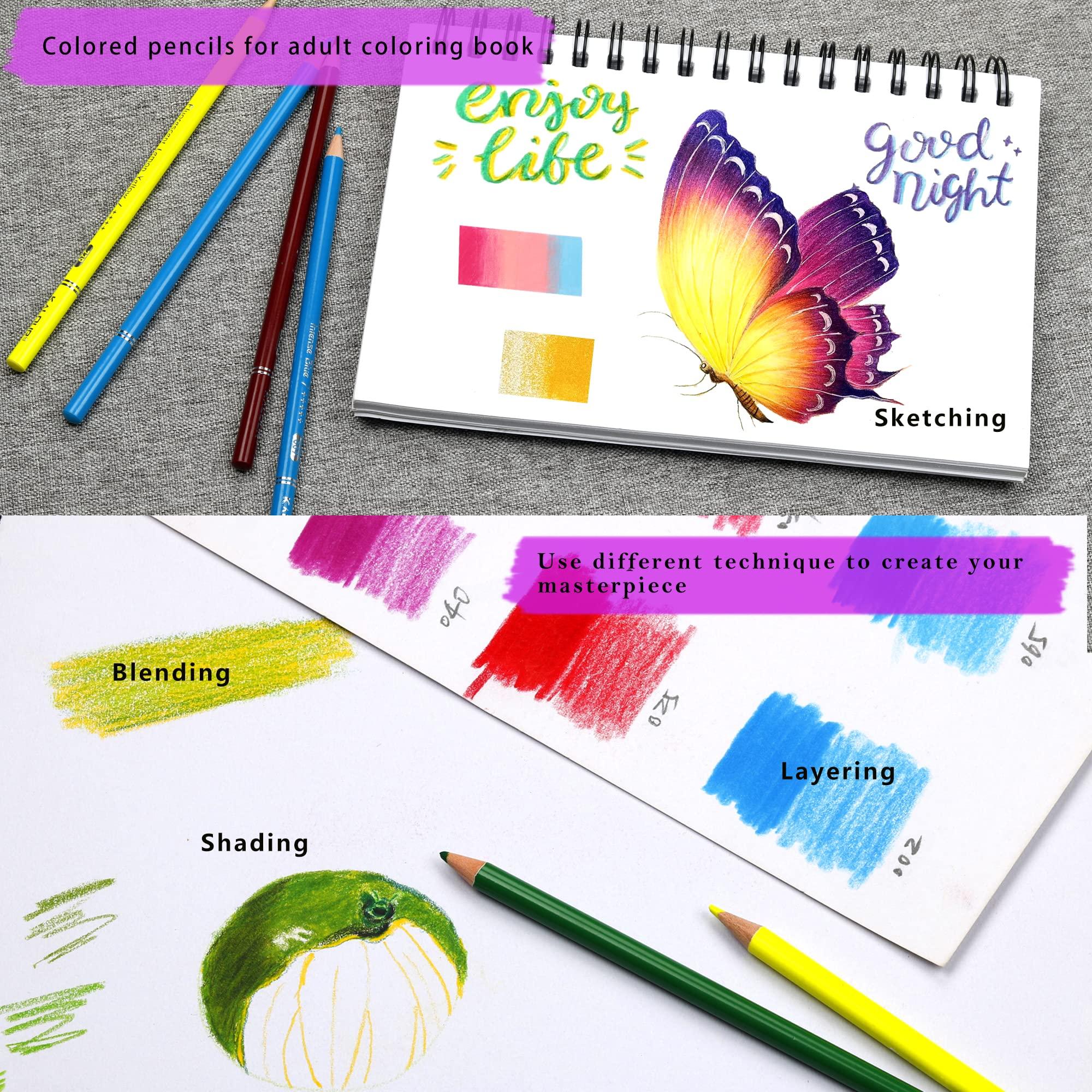 KALOUR Professional Colored Pencils,Set of 300 Colors,Artists Soft Core with Vibrant Color,Ideal for Drawing Sketching Shading,Coloring Pencils for Adults Artists Beginners - Image 5