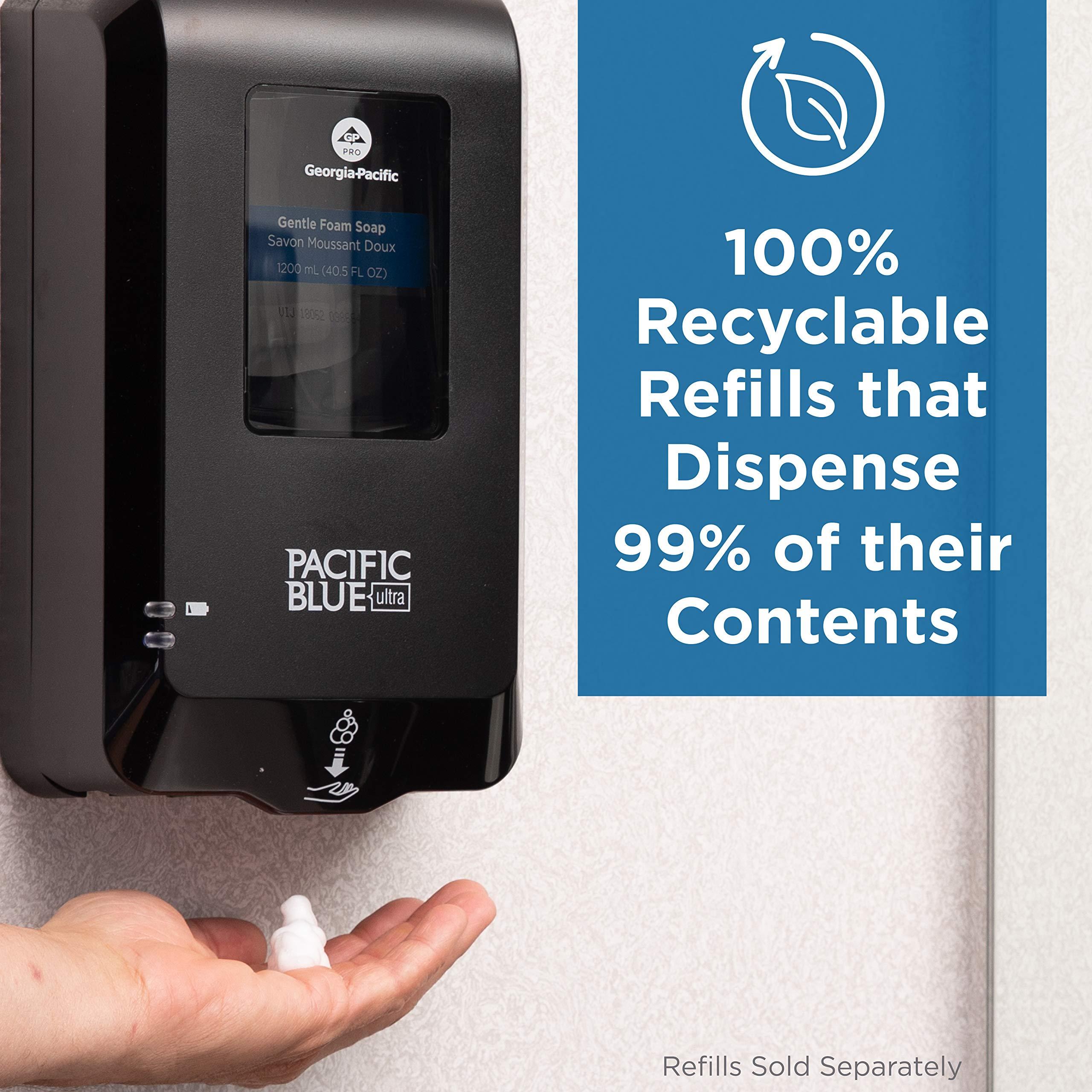 Pacific Blue Ultra Gentle Foam Hand Soap Refill (43716), Compatible Only With Pacific Blue Ultra Automated Touchless Dispenser, Dye and Fragrance Free, 40.5 FL OZ Per Refill, 3 Refills Per Case - Image 6