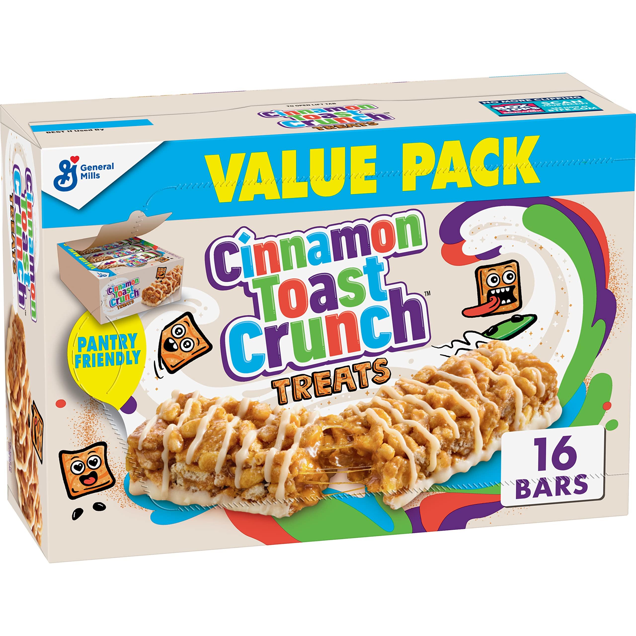 Cinnamon Toast Crunch Breakfast Cereal Treat Bars, Snack Bars, 16 ct (Pack of 4)