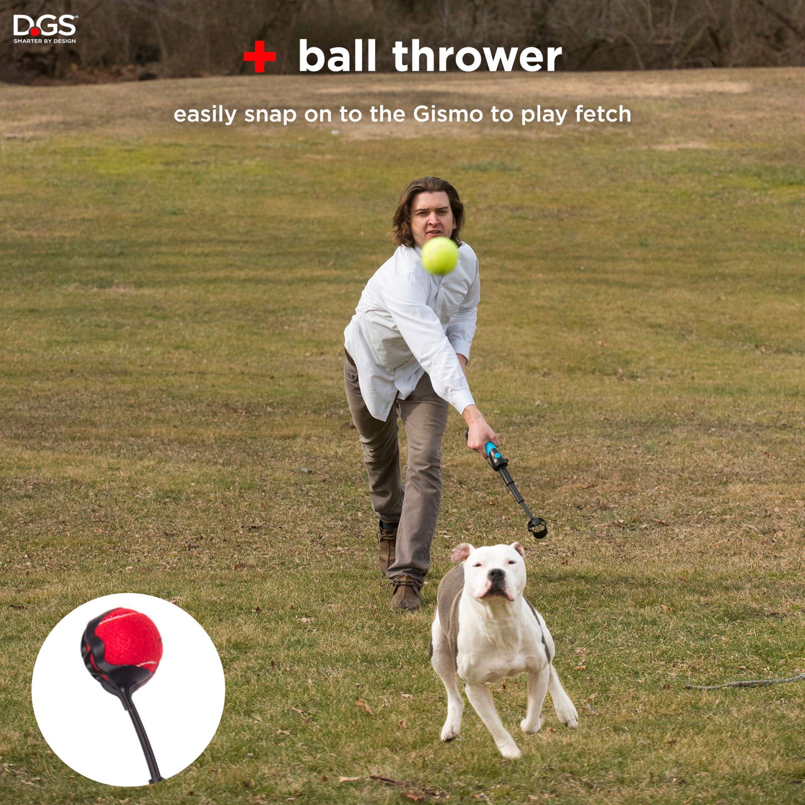 Dog Gone Smart Pet Products Gismo Ball Launcher for Dogs - Telescopic Ball Thrower with 100 Feet Range Plastic Toy - Ergonomic Design | No Slobber Pick-Up for Cleaner Fetch, Attaches to Leash Handle - Image 5