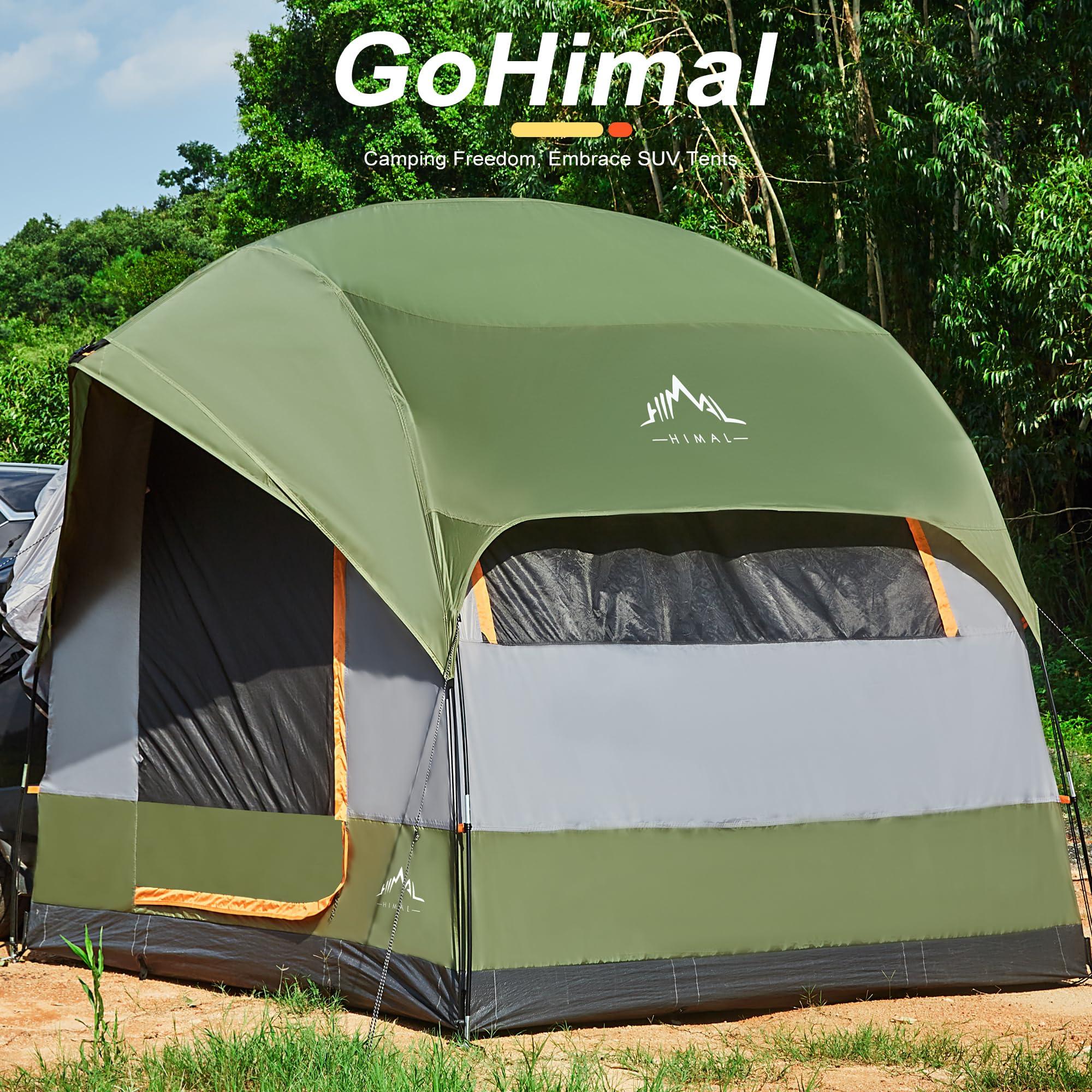 GoHimal SUV Tent for Camping, Waterproof PU3000mm Spacious Double Layer Design for 5-8 Person, Includes Rainfly and Storage Bag, 8FT L x 8FT W x 7.2FT H - Image 7