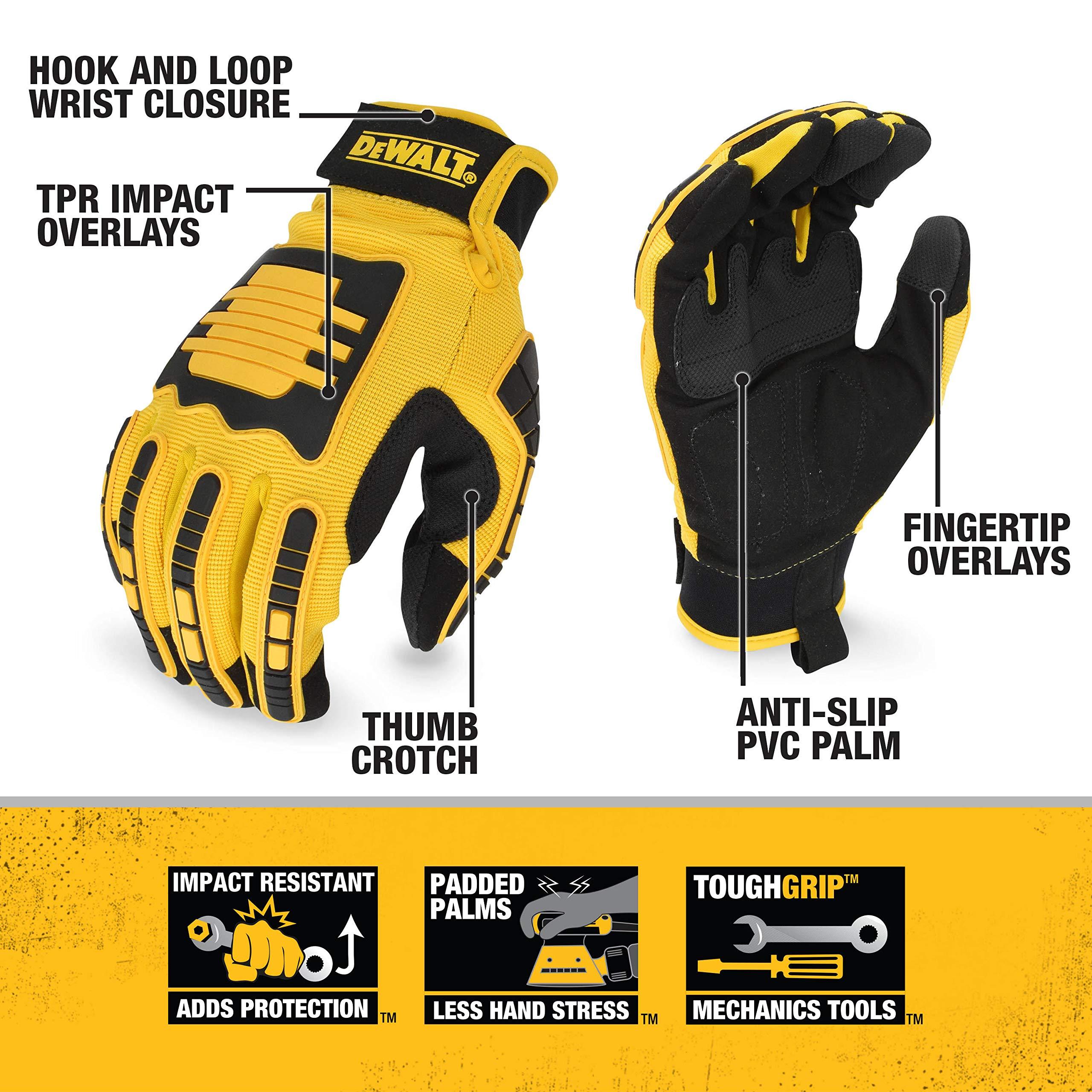 DEWALT DPG781 - Performance Mechanic Work Glove with TPR Impact Protection and Anti-Slip Grip - Large (1 Pair) - Image 2