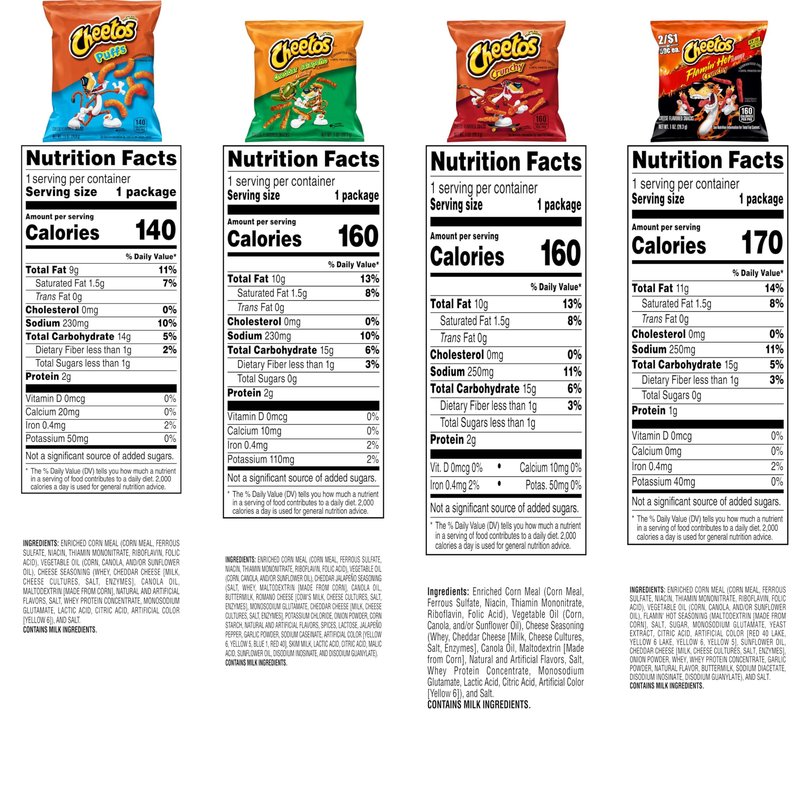Cheetos Cheese Flavored Snacks, Variety Pack, (Pack of 40) - Image 2