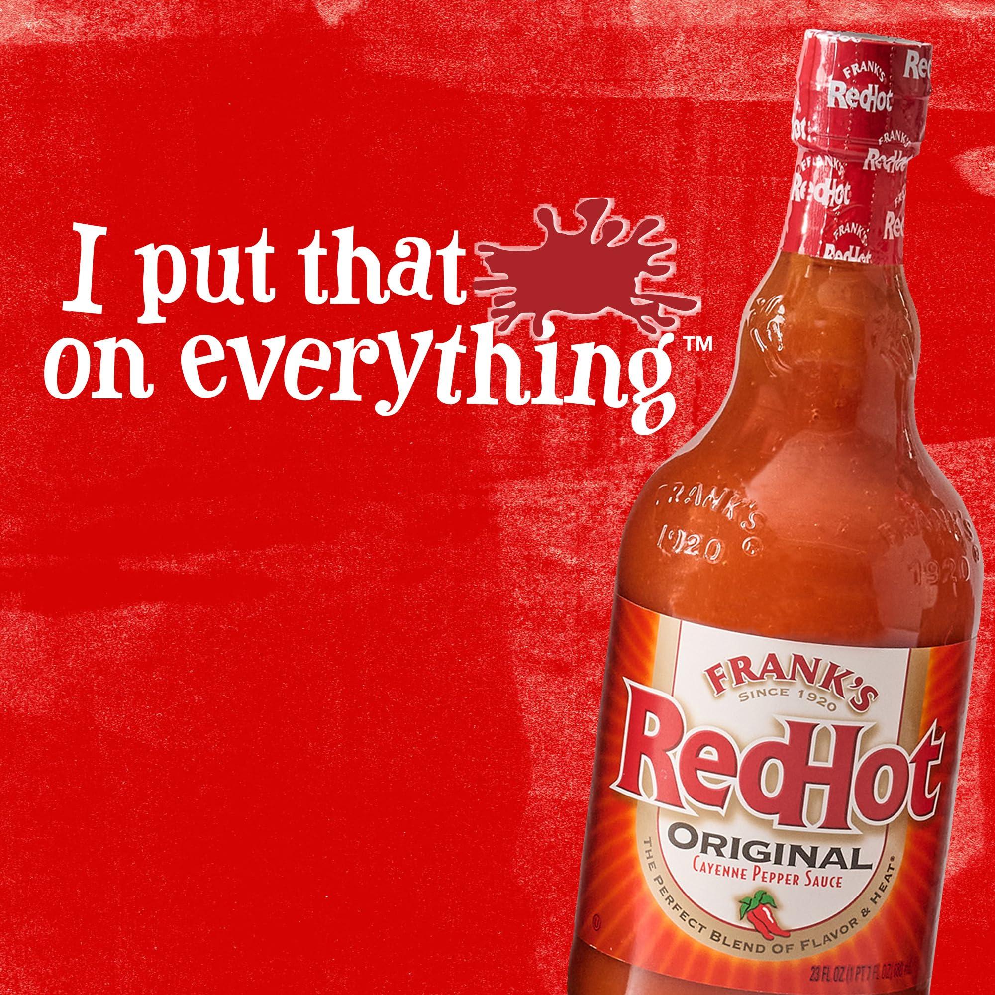 Frank's RedHot Original Cayenne Pepper Hot Wing Sauce, 23 fl oz - Image 20