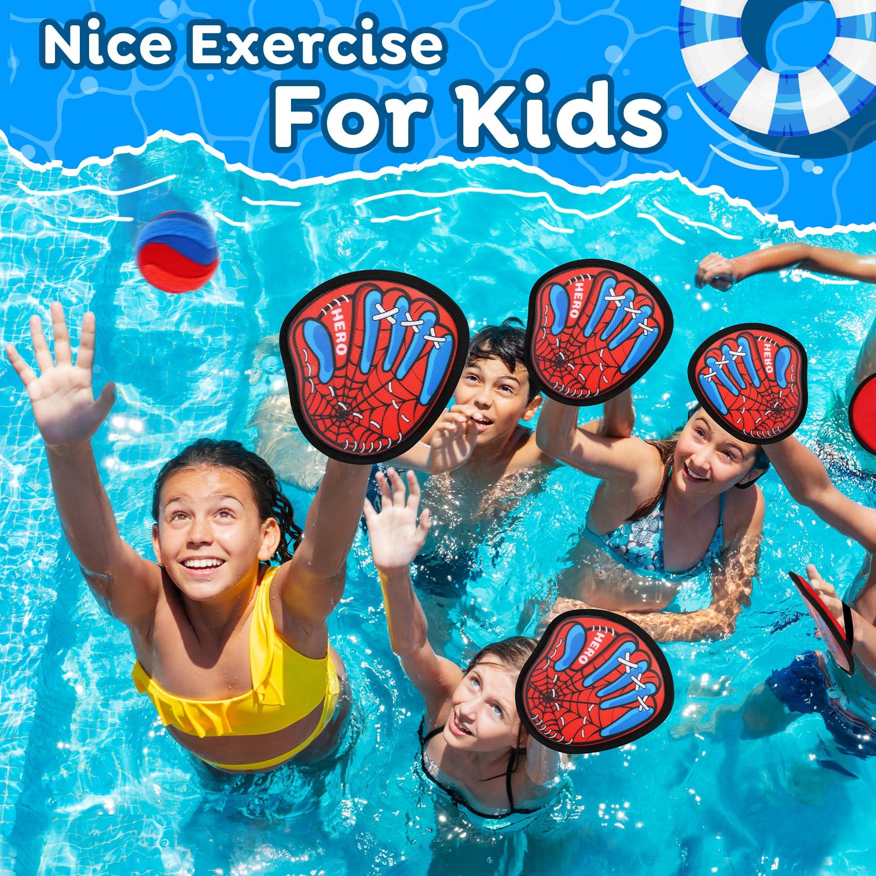 Toss and Catch Ball Game Set - Kids Outdoor Beach Pool Toys,Upgraded Sticky Balls & Toddler Baseball Training Glove,Fun Outdoor Sport Yard Game Toy,Birthday Gift for 3 4 5 6 7 8+ Year Old Boys Girls - Image 2