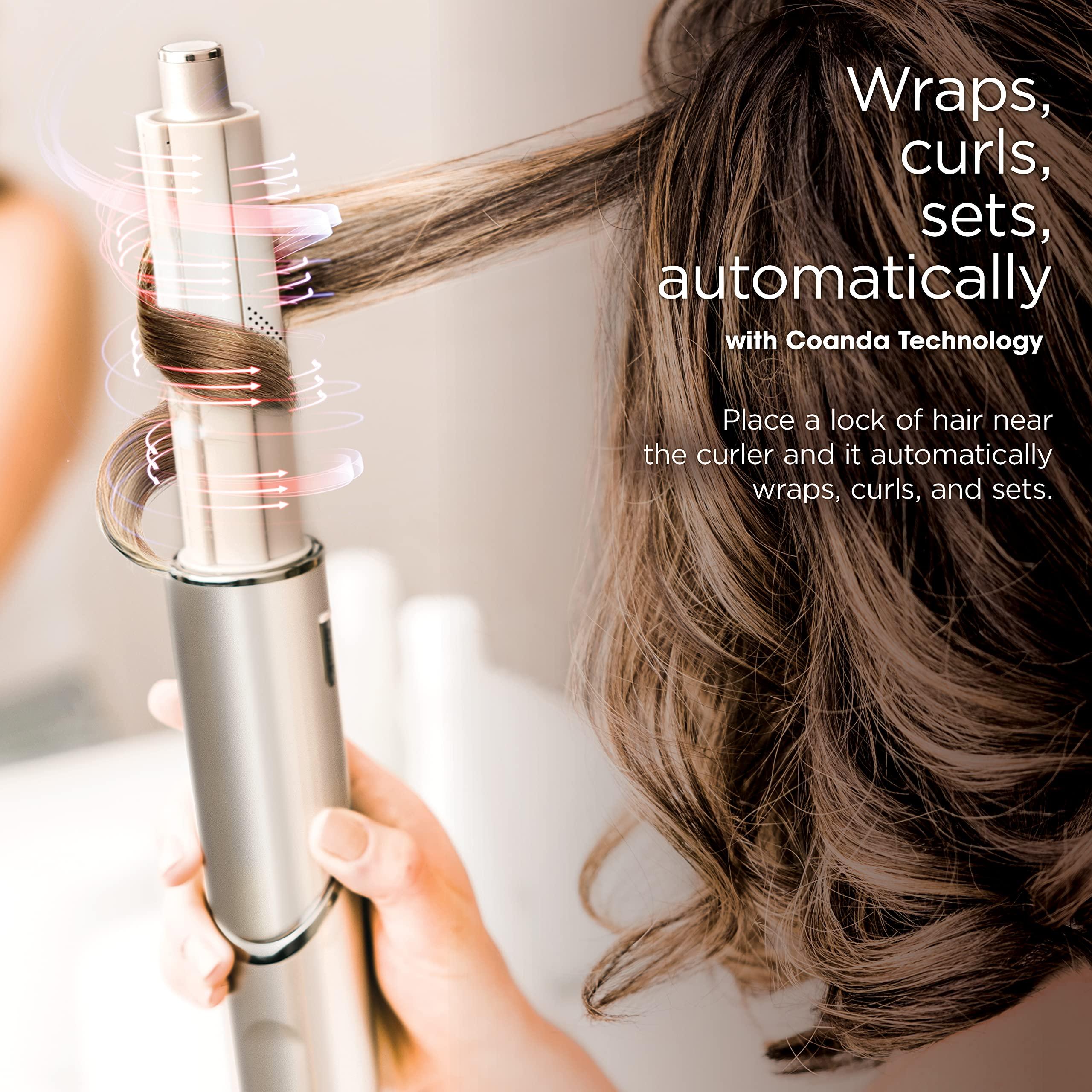 Shark HD435 FlexStyle Air Styling & Drying System, Powerful Hair Blow Dryer & Multi-Styler with Auto-Wrap Curlers, Curl-Defining Diffuser, Oval Brush, & Concentrator Attachment, Stone - Image 4
