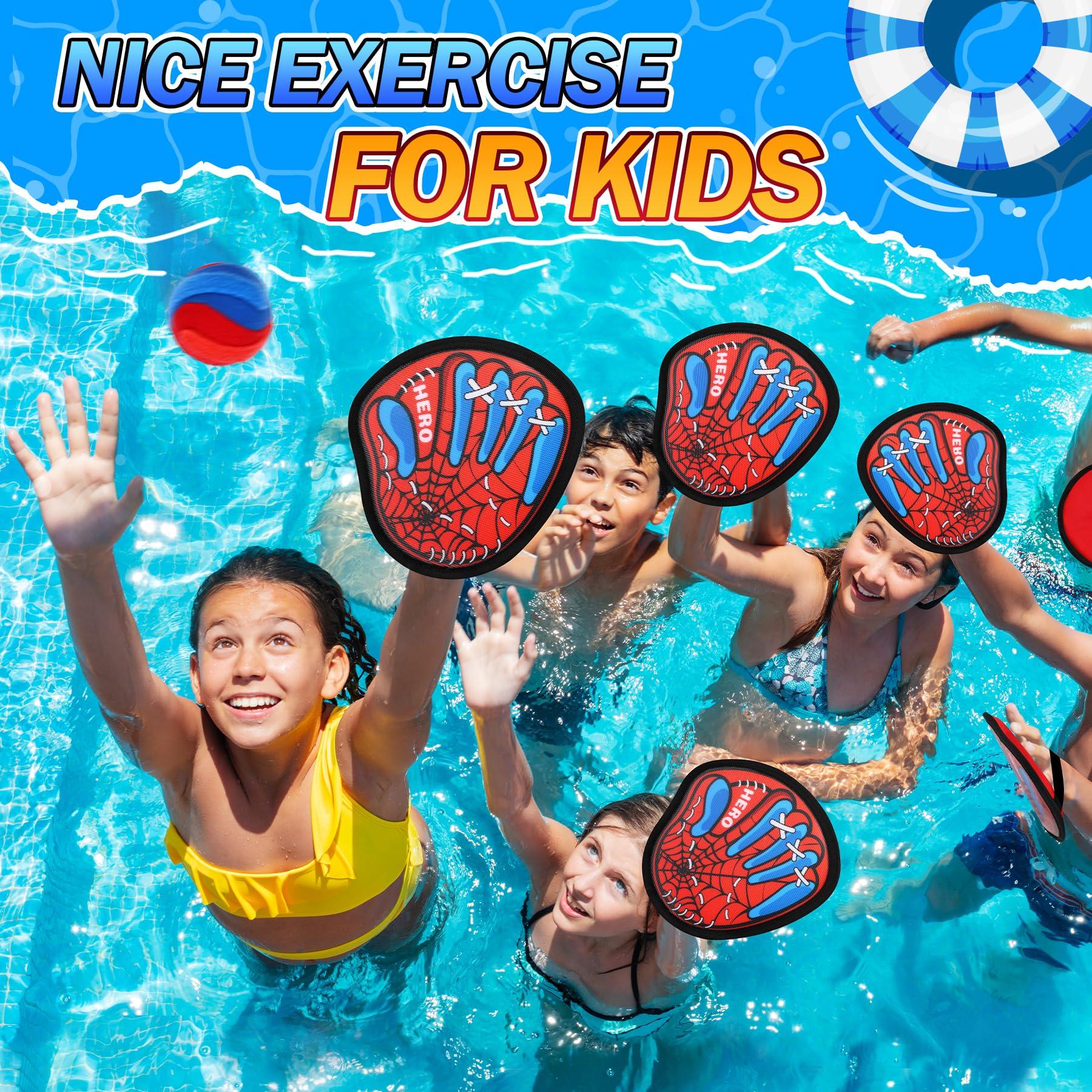 Toss and Catch Ball Game Set - Kids Outdoor Beach Pool Toys,Upgraded Sticky Balls & Toddler Baseball Training Glove,Fun Outdoor Sport Yard Game Toy,Birthday Gift for 3 4 5 6 7 8+ Year Old Boys Girls - Image 4