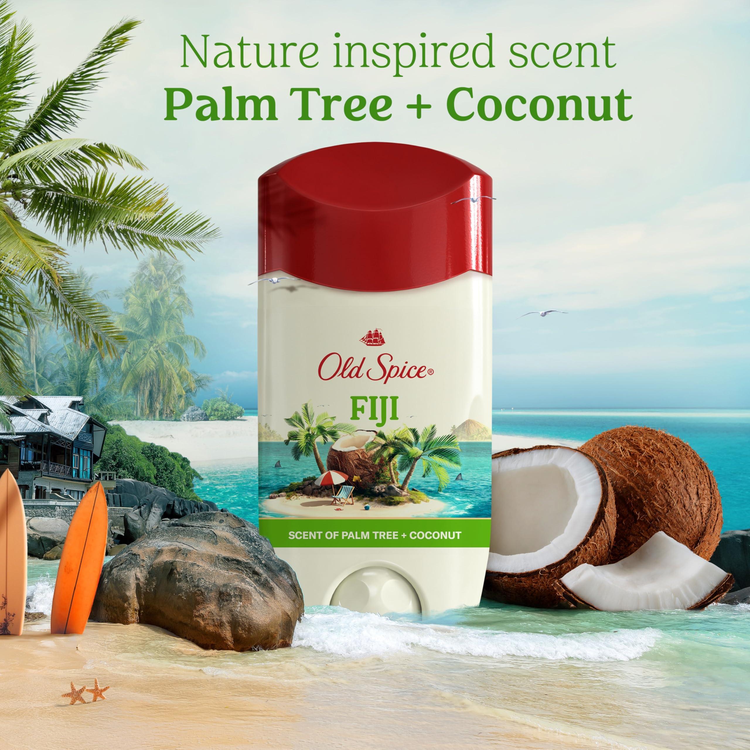 Old Spice Antiperspirant Deodorant for Men, 24/7 Sweat and Odor Protection, Advanced Skin Conditioners, Fiji with Palm Tree Scent, Invisible Solid, 2.6 oz (Pack of 2) - Image 7