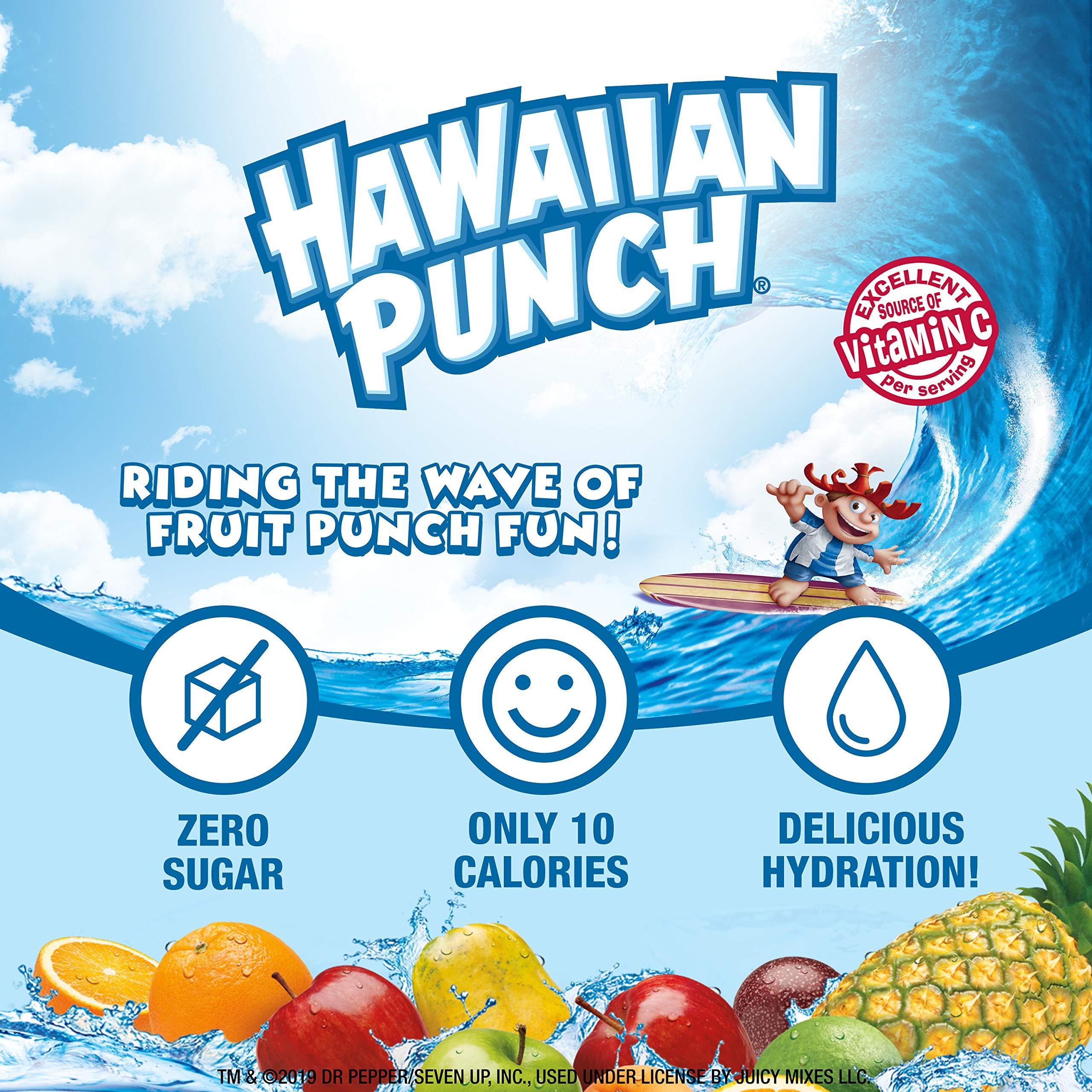 Juicy Mixes Hawaiian Punch Powder Drink Mix – Sugar Free & Delicious, Excellent source of Vitamin C (Green Berry Rush, 96 Sticks) - Image 6