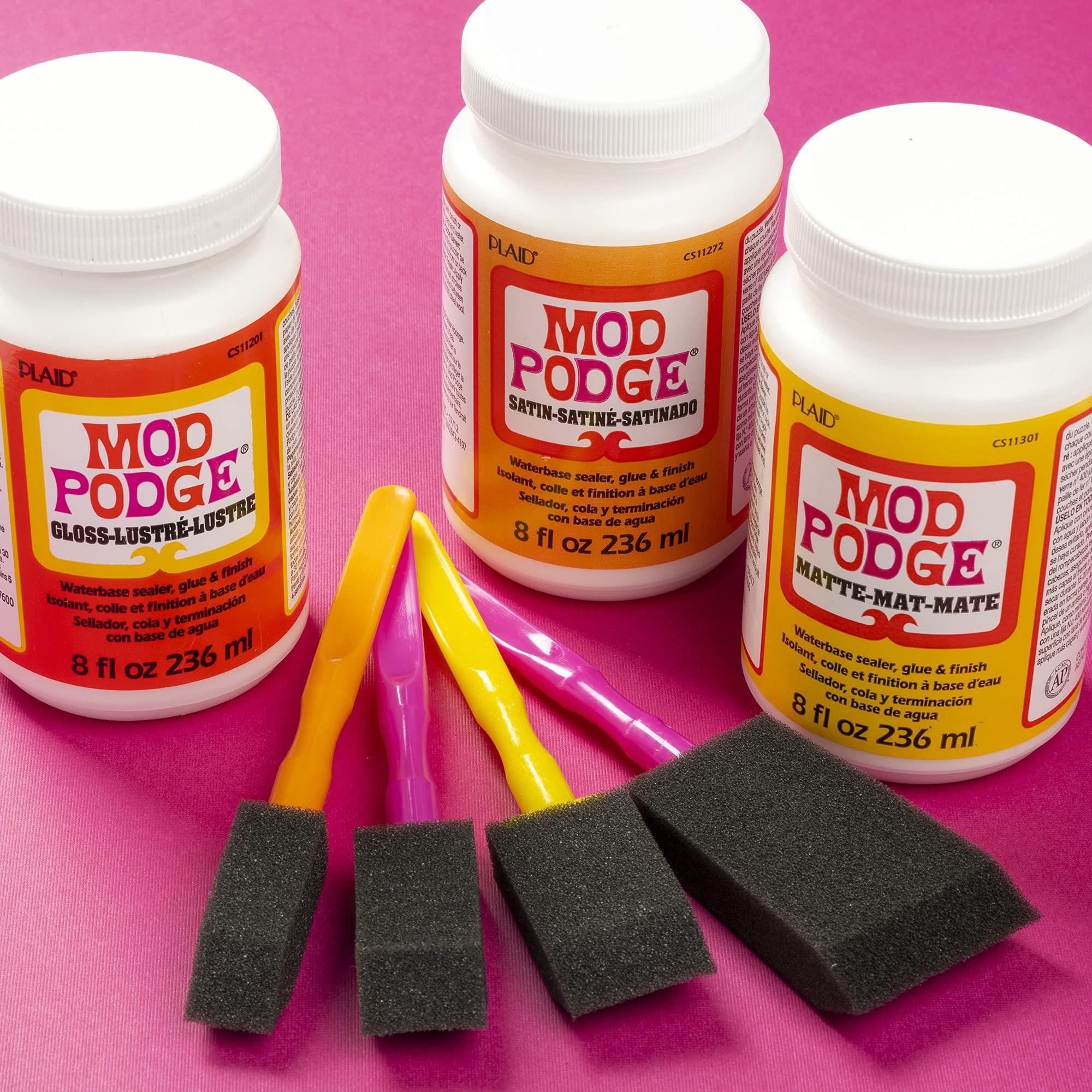 Mod Podge Gloss Sealer, Glue & Finish: All-in-One Craft Solution- Quick Dry, Easy Clean, for Wood, Paper, Fabric & More. Non-Toxic - Craft with Confidence, Made in USA, 16 oz., Pack of 1 - Image 9