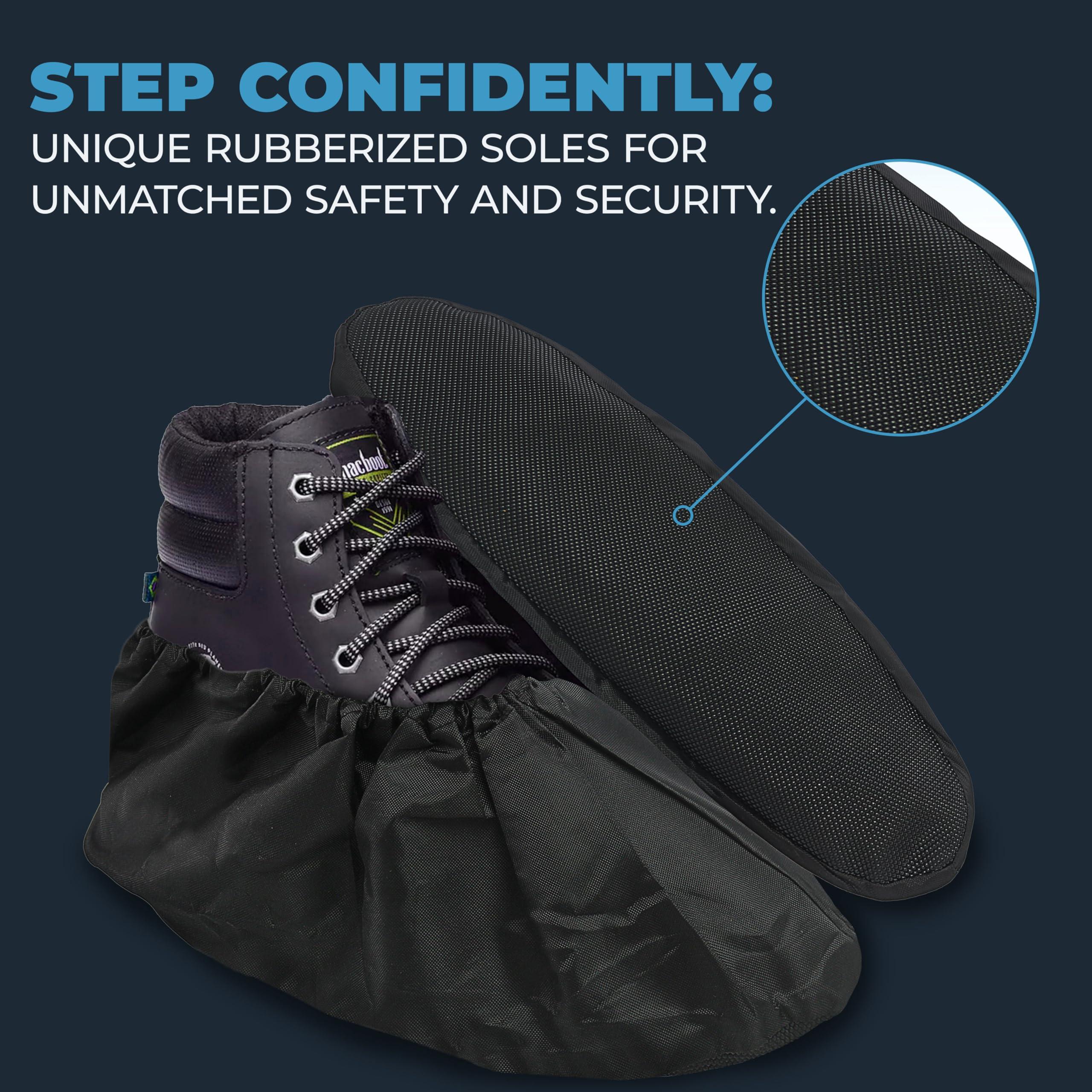 Blue Shoe Guys Professional Grade Reusable Boot & Shoe Covers Booties | 4 Pack 2 Pairs | Non-Slip, Waterproof, Recyclable for Indoor & Outdoor Protection - Image 3