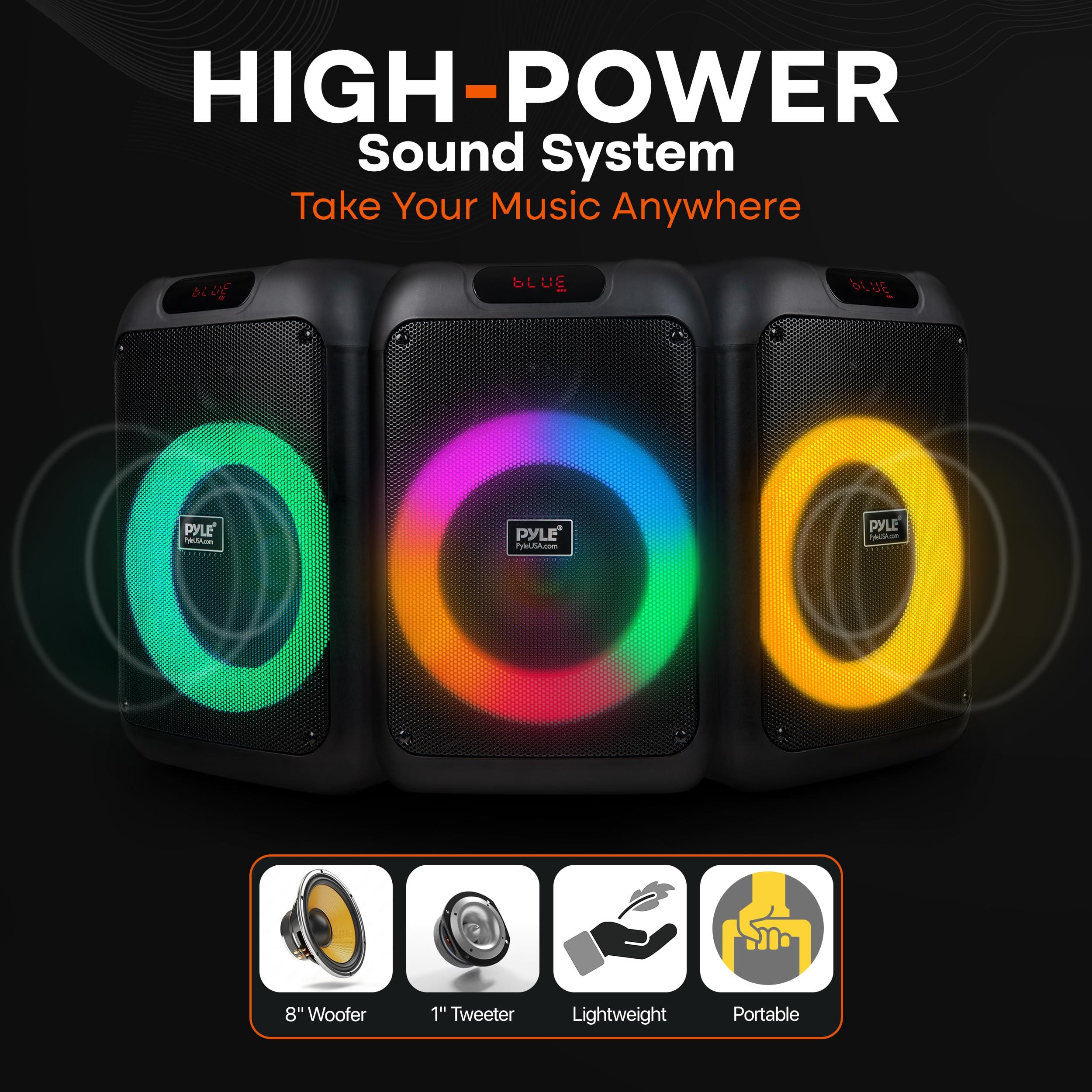 Pyle Audio Bluetooth Party Speaker - True Wireless Stereo System - Enjoy Powerful Bass and Clear Treble - Portable Big Speaker - Model PPHP8496-100W - Image 4