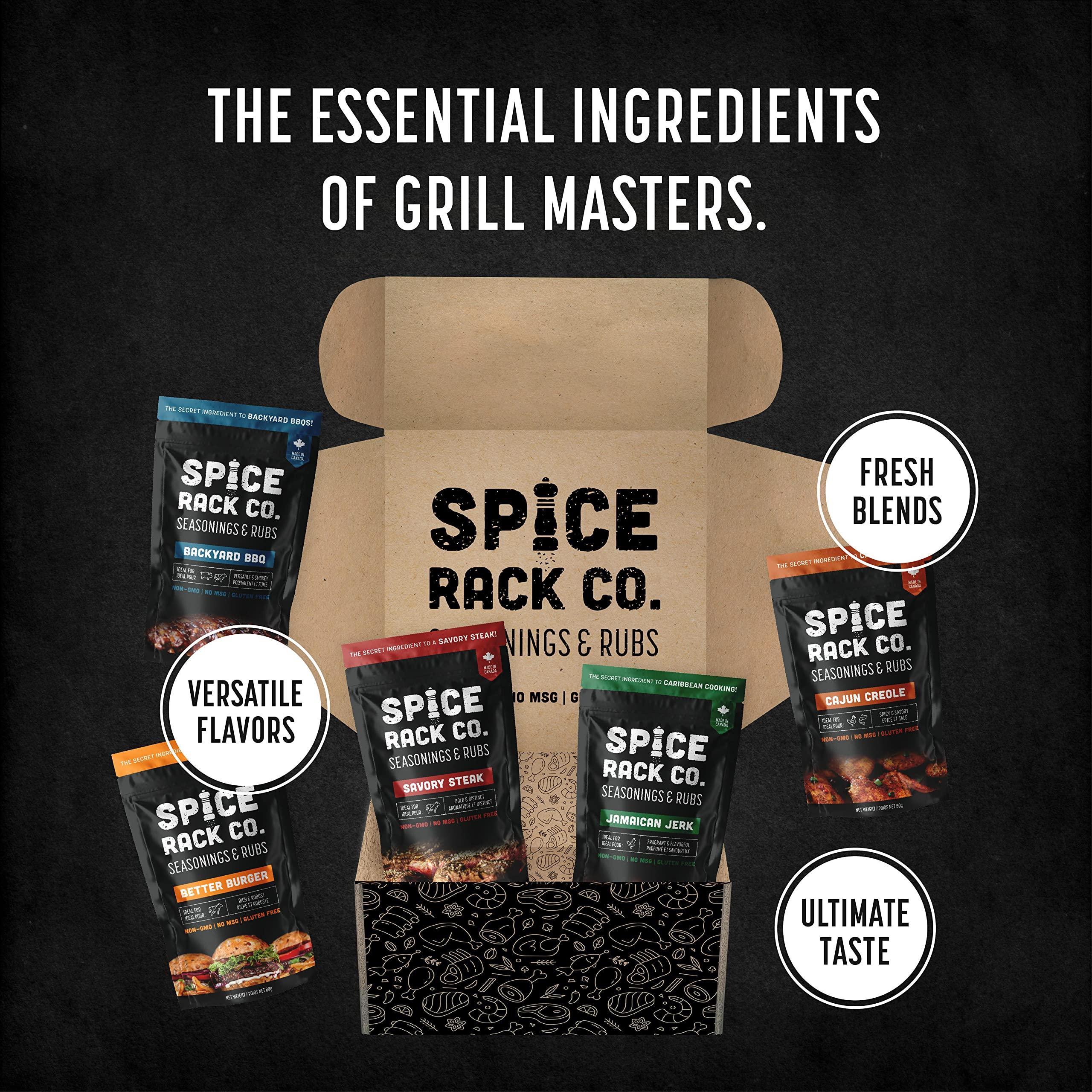 Spice Rack Co. BBQ Seasonings And Rubs - Smoking & Grilling Spices and Seasonings Sets, Grilling Accessories & Smoker Accessories, Unique Father's Day Gifts For Dad Gifts For Fathers Day (5 Pack) - Image 4