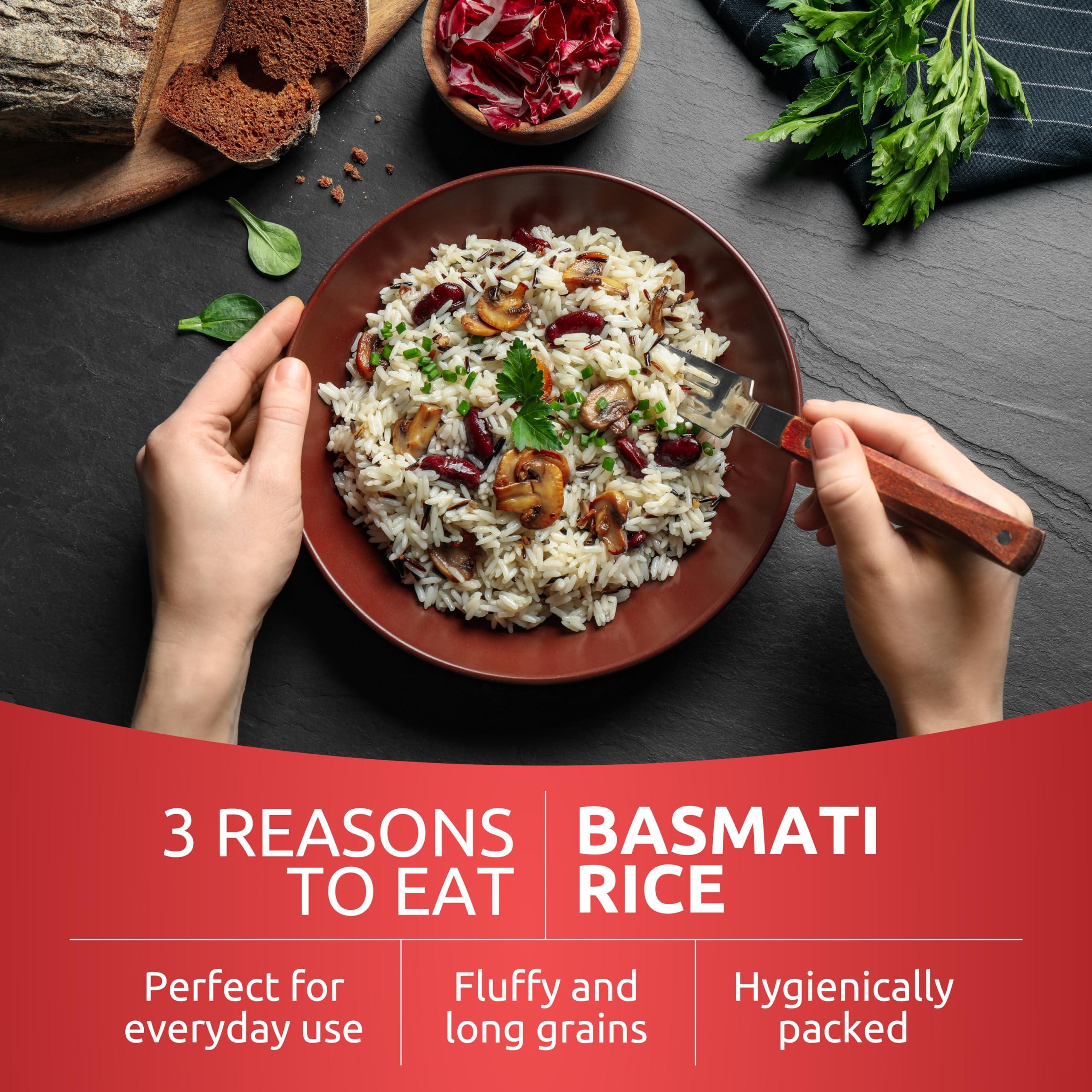 Khazana Authentic Extra Long Basmati Rice - 2lb Resealable Zipper Bag | Non-GMO, Gluten-Free, Kosher & Cholesterol-Free | Aromatic & Flavorful Grain From India - Image 5