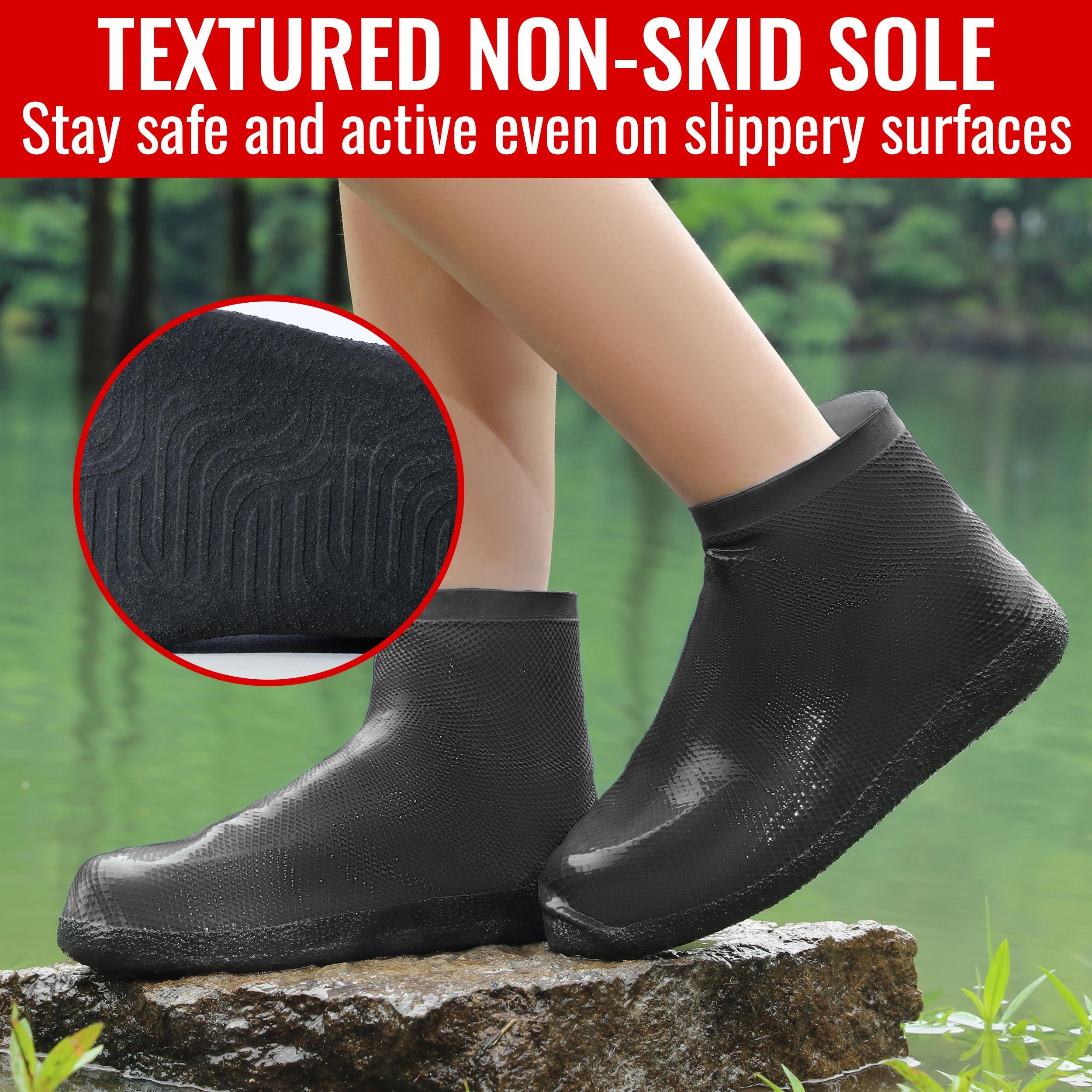Galashield Rain Shoe Covers | Waterproof Shoe Covers for Men Women | Reusable Galoshes Overshoes - Image 3