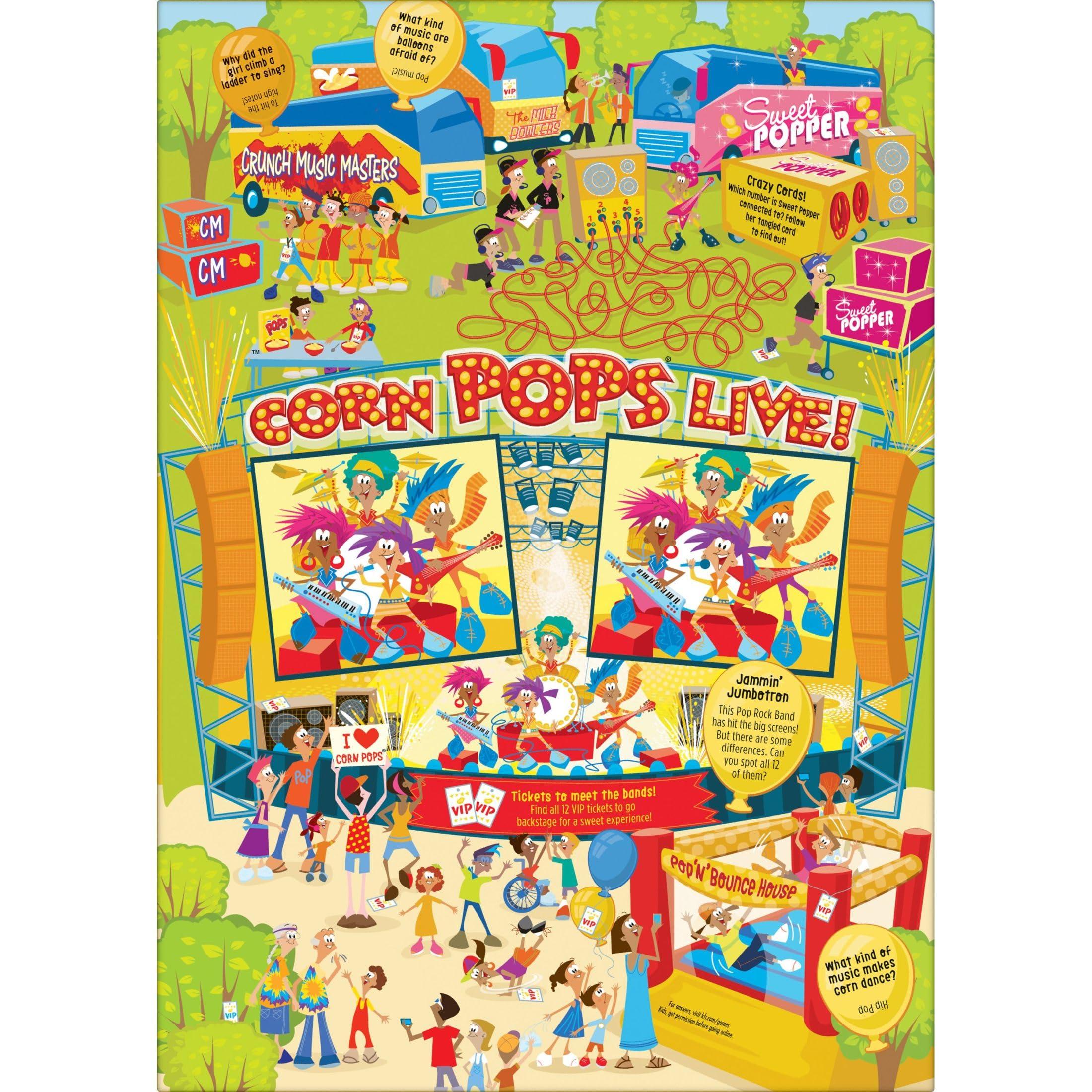 Kellogg's Corn Pops Breakfast Cereal, 8 Vitamins and Minerals, Kids Snacks, Giant Size, Original, 22.6oz Box (1 Box) - Image 7
