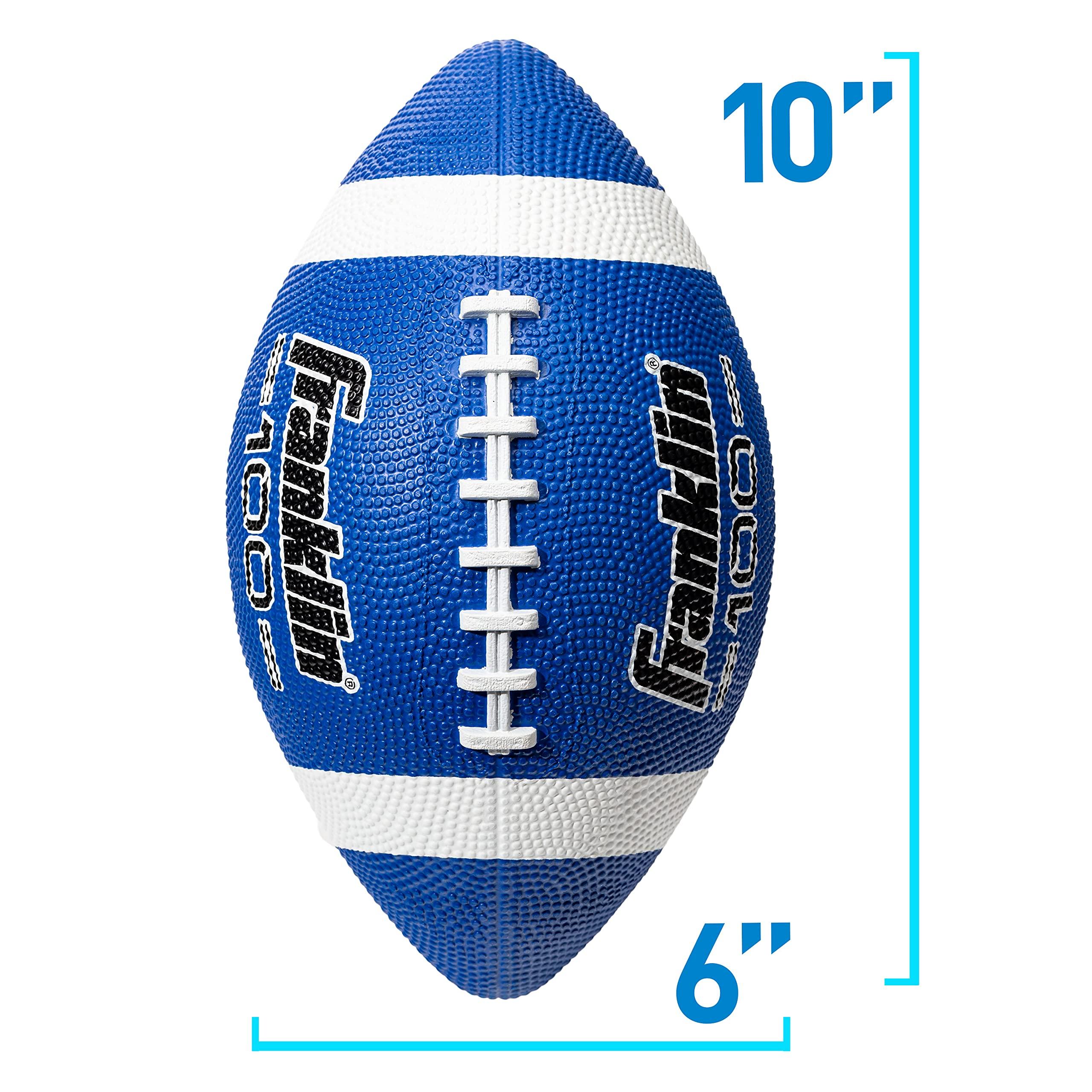 Franklin Sports Kids Junior Grip-Rite Youth Junior Size Rubber Footballs - Peewee Kids Durable Outdoor Footballs - Single & Bulk Packs Available - Image 6
