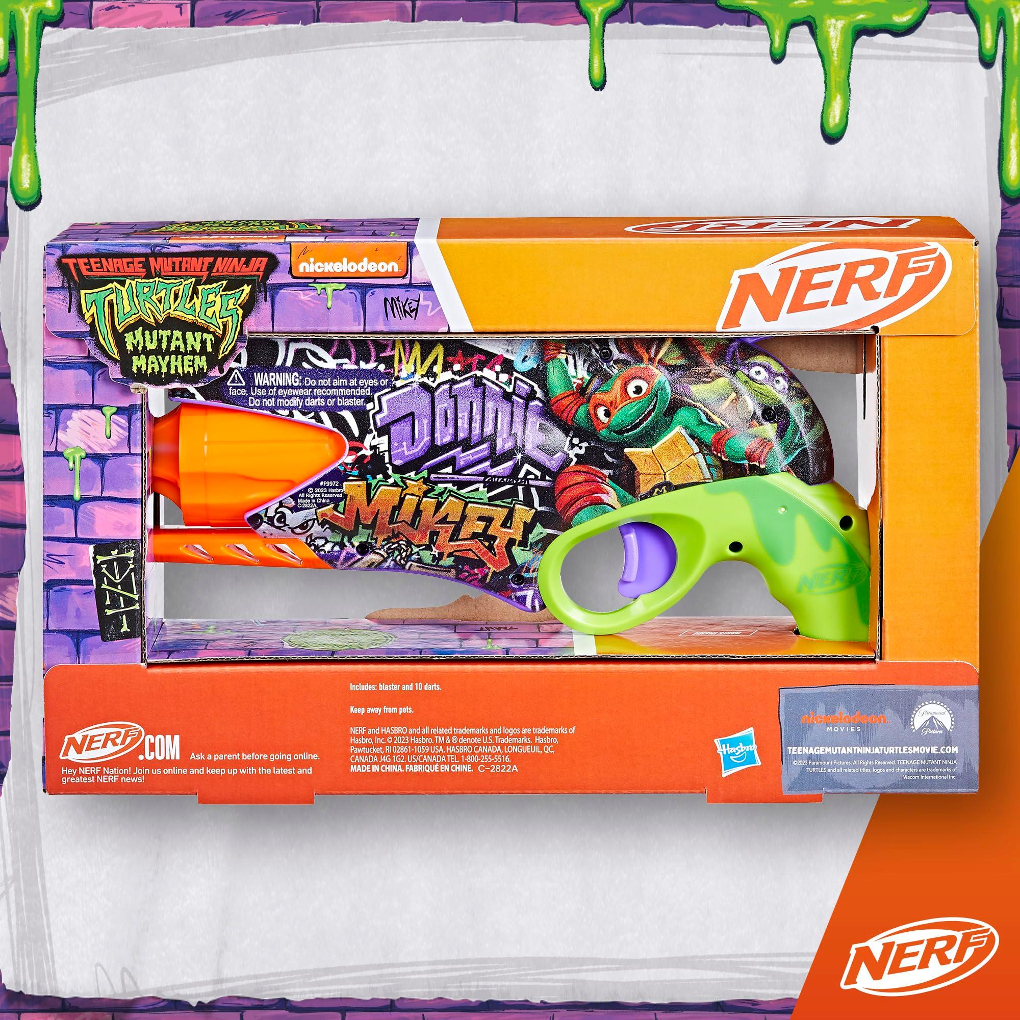 Nerf Teenage Mutant Ninja Turtles Blaster, 10 Elite Darts, Toy Foam Blasters, Ages 8 and Up - Image 7