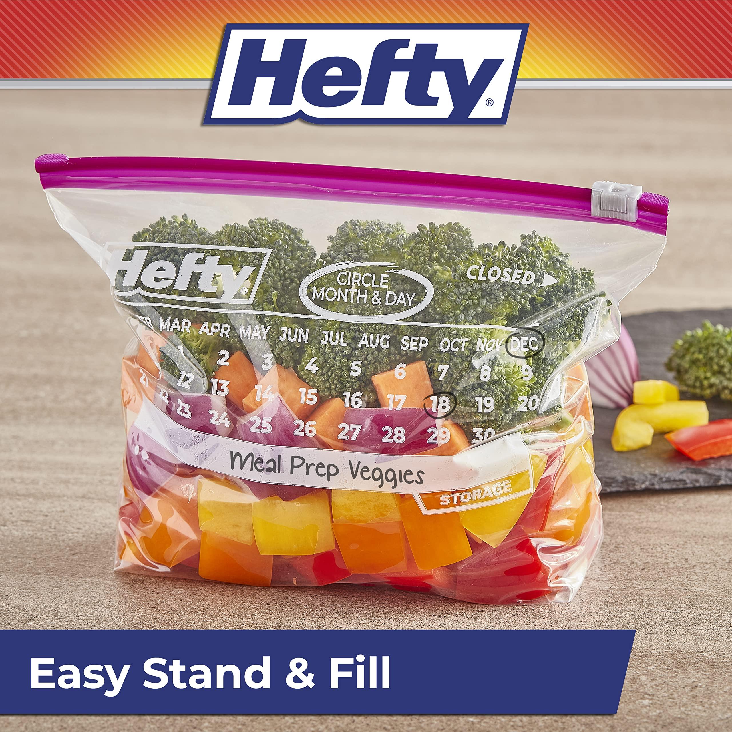 Hefty Slider Calendar Storage Bags, Quart Size, 40 Count (Pack of 4), 160 Total - Image 8