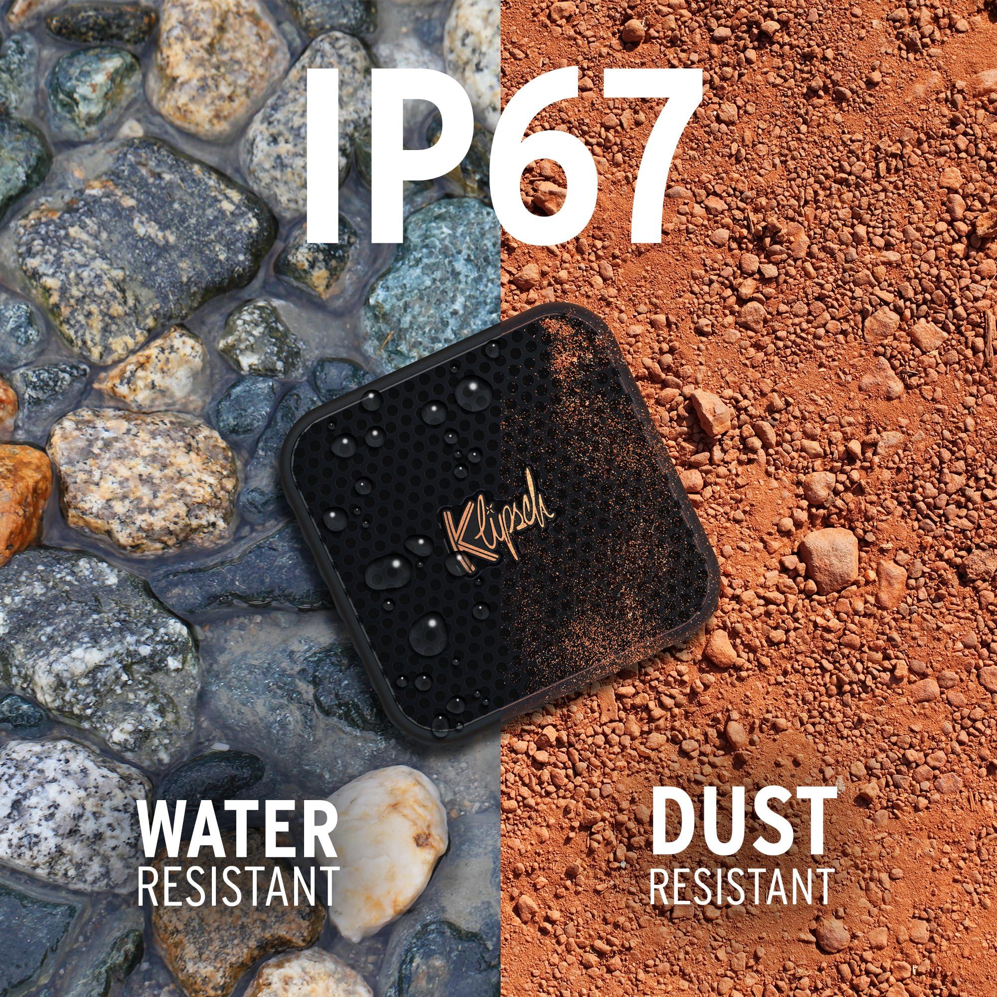 Klipsch The Austin Portable Bluetooth Speaker with a 1.5" Full Range Driver, IP67 dust and Waterproof Rating, 12 Hours of Playtime for a Premium Live Concert Experience - Image 3