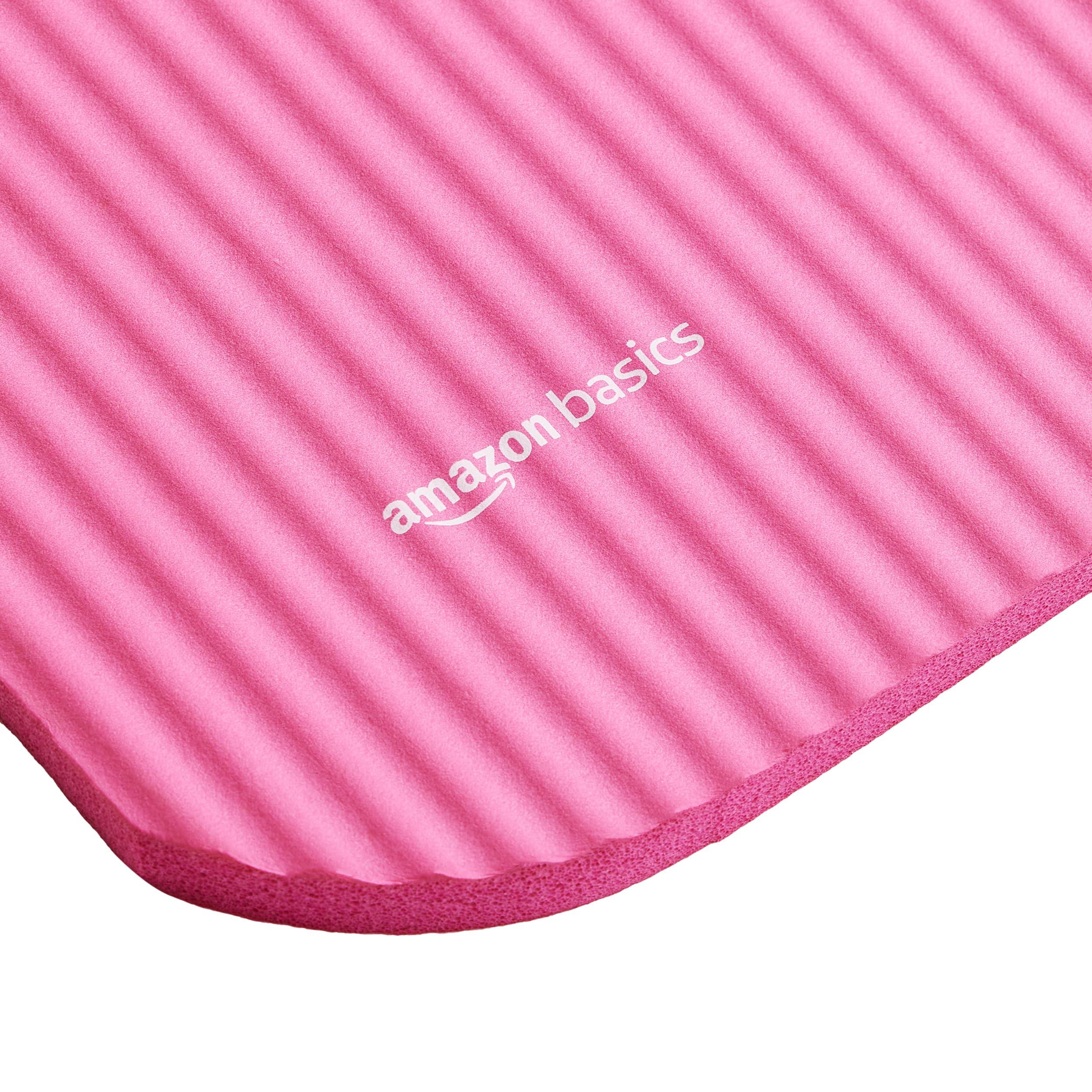 Amazon Basics 1/2 Inch Extra Thick Exercise Yoga Mat with Carrying Strap, Cushioned Support, for Fitness and Gym Workouts - Image 5