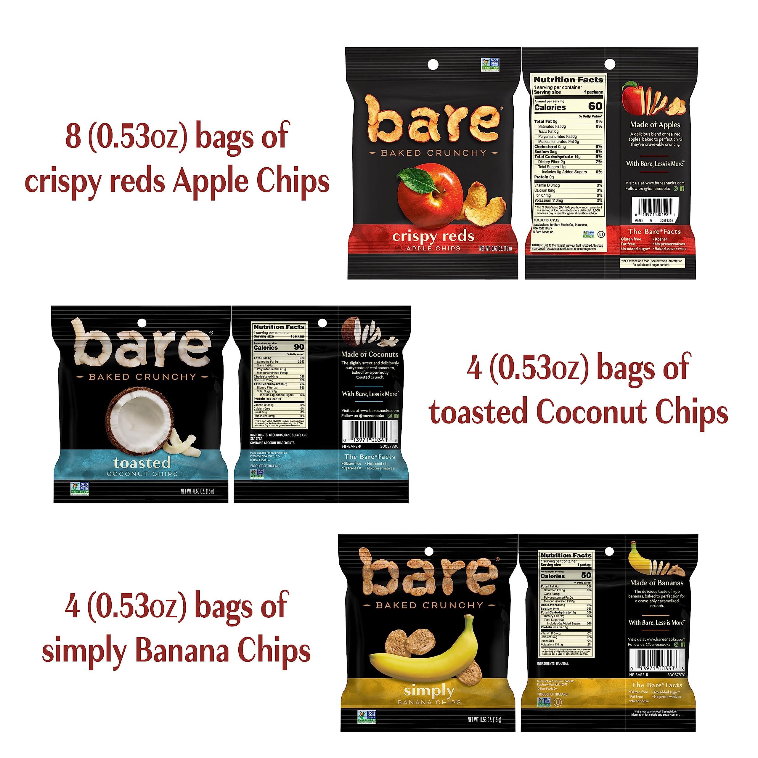 Bare Baked Crunchy, Fruit Variety Pack, 0.53 Ounce (Pack of 16) - Image 2